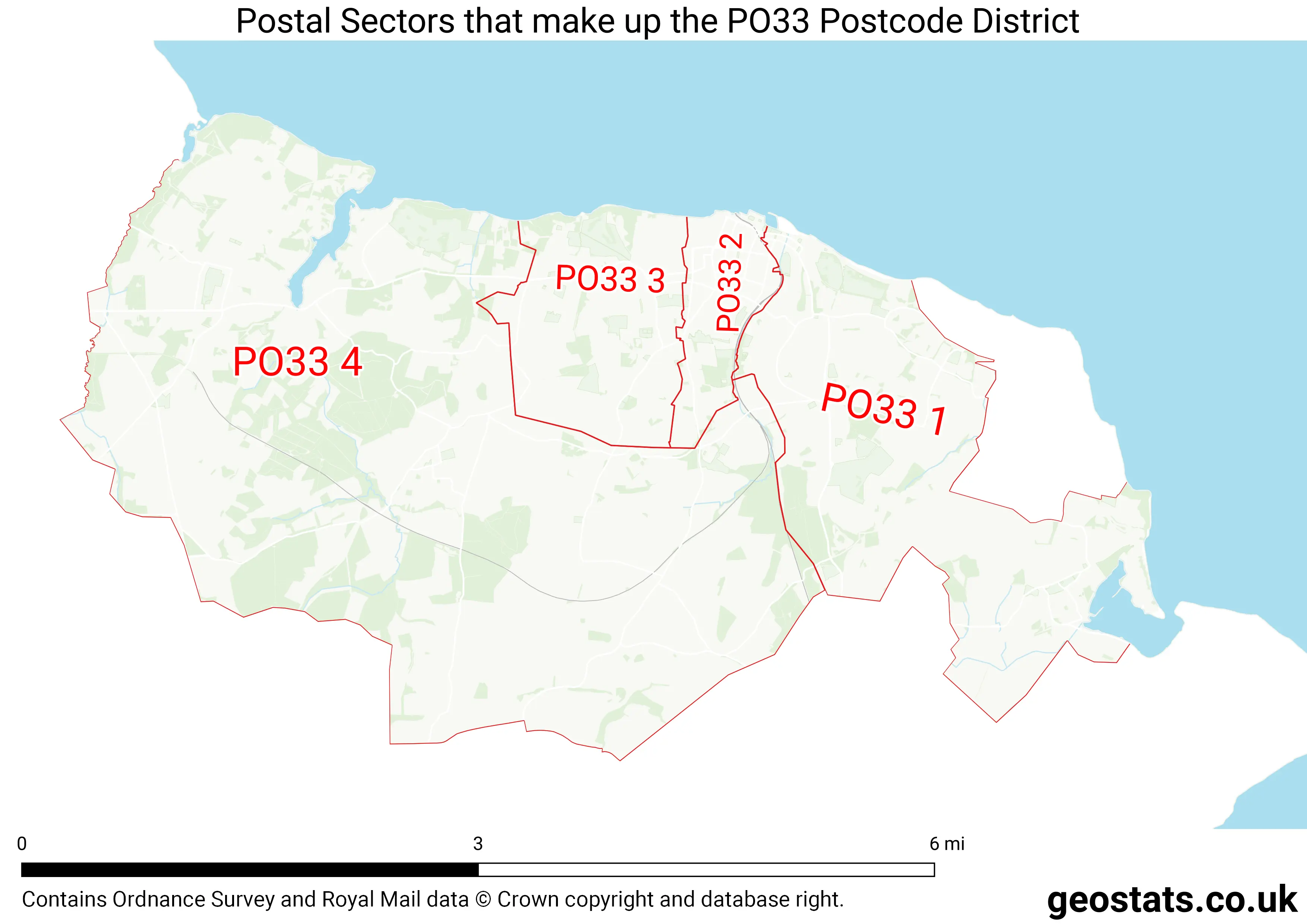 Map of the PO33  District