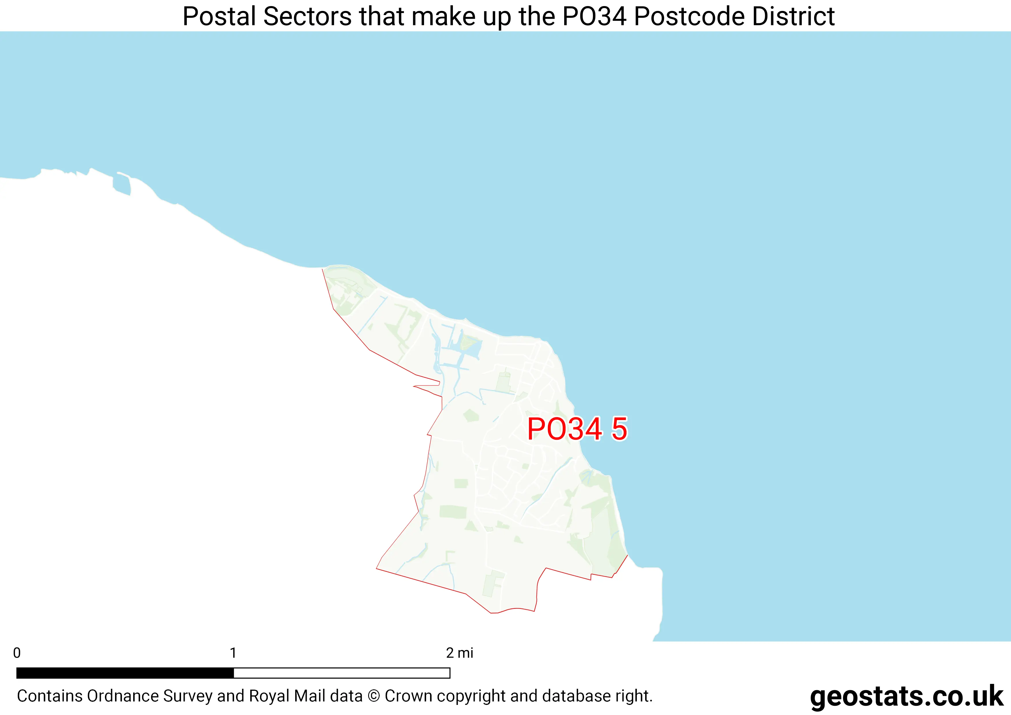 Map of the PO34  District