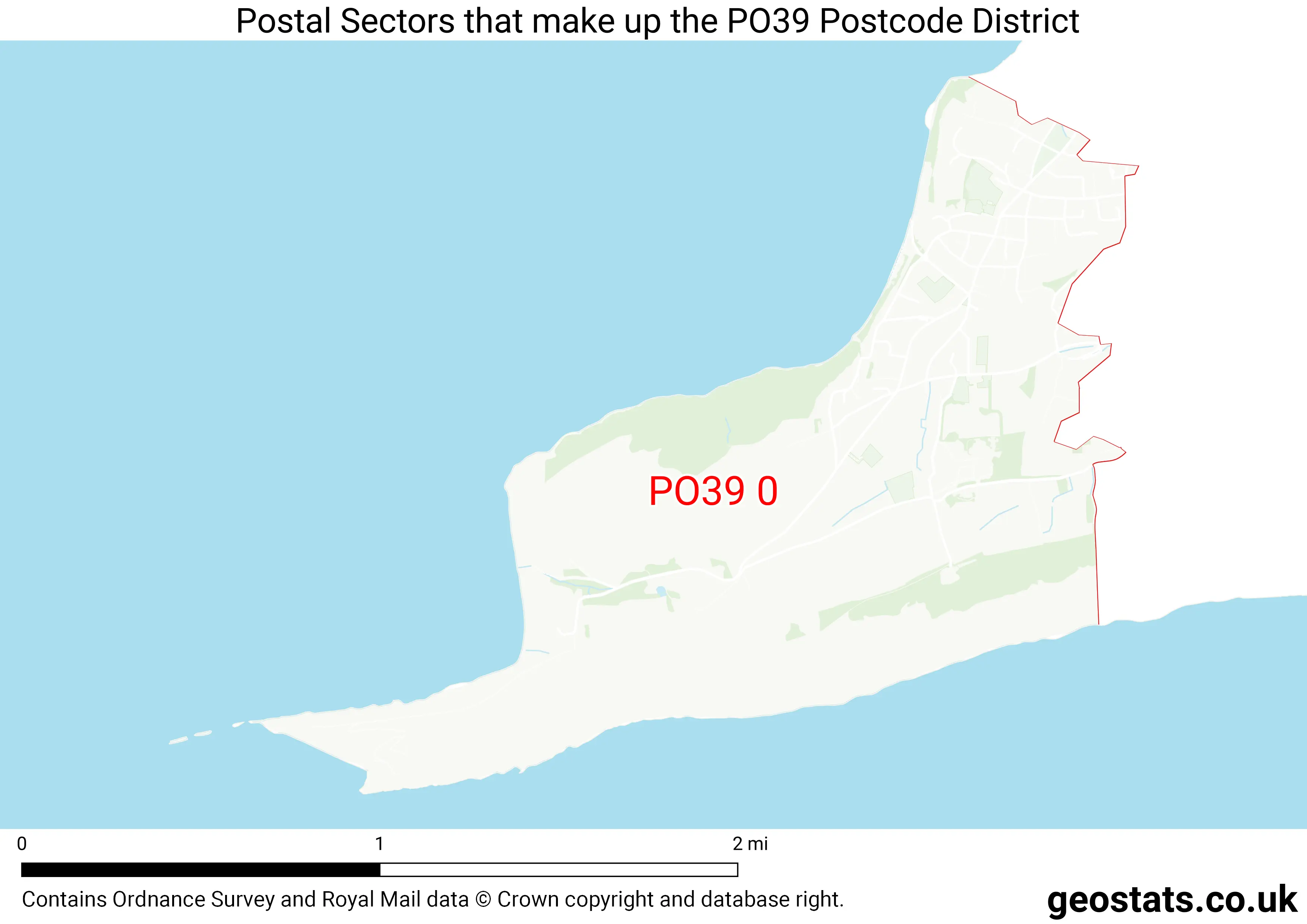 Map of the PO39  District
