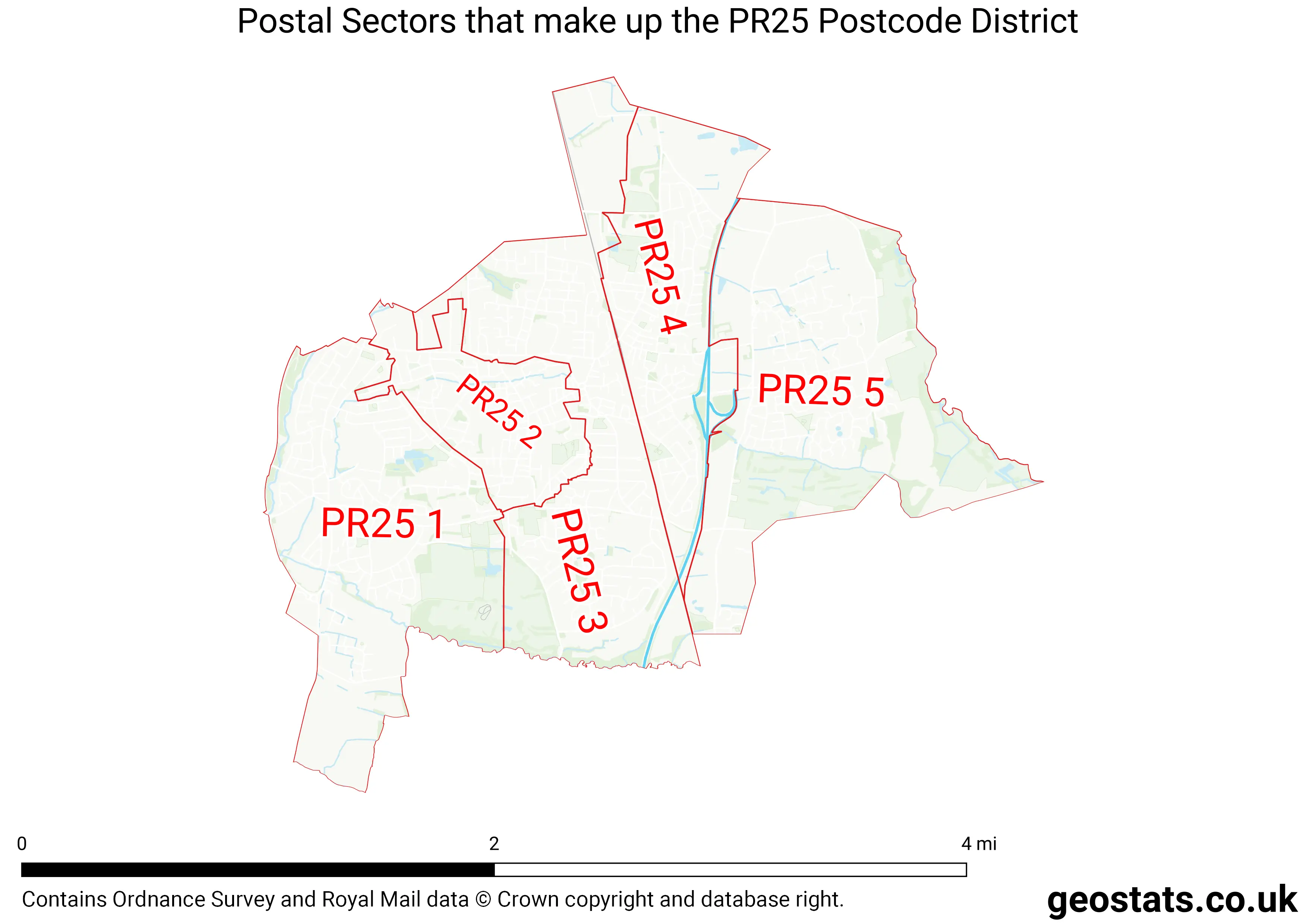 Map of the PR25  District