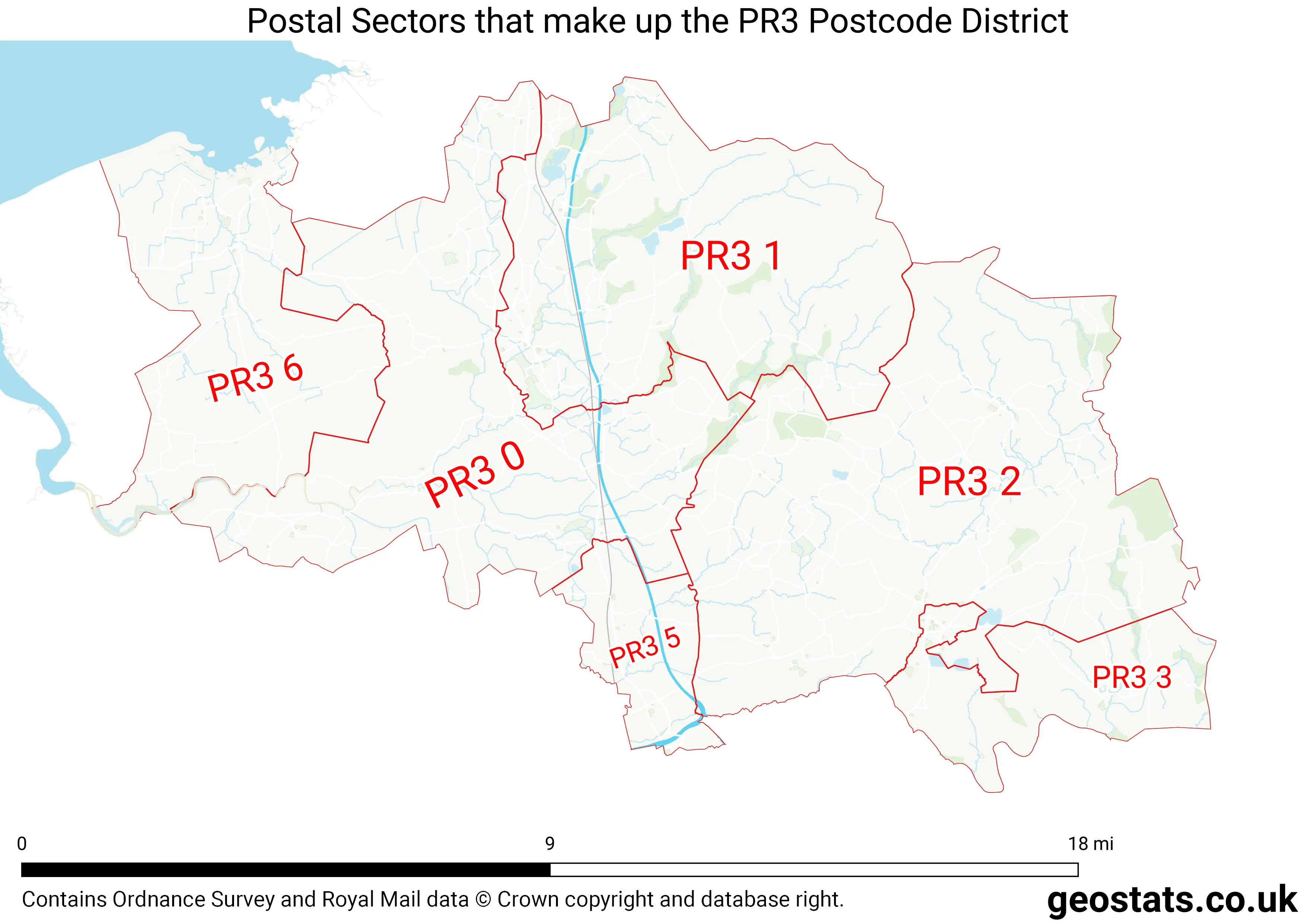 Map of the PR3  District