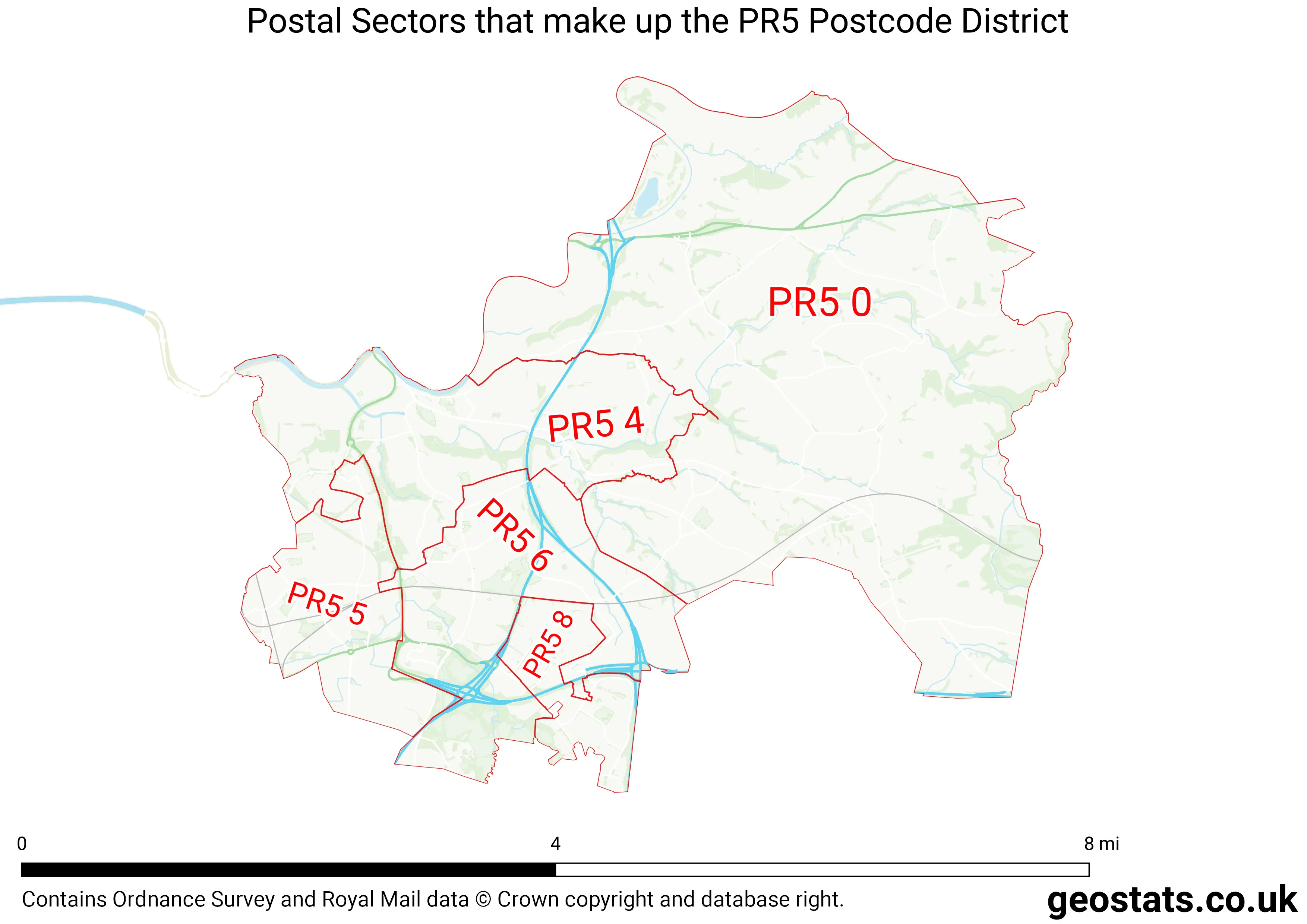 Map of the PR5  District