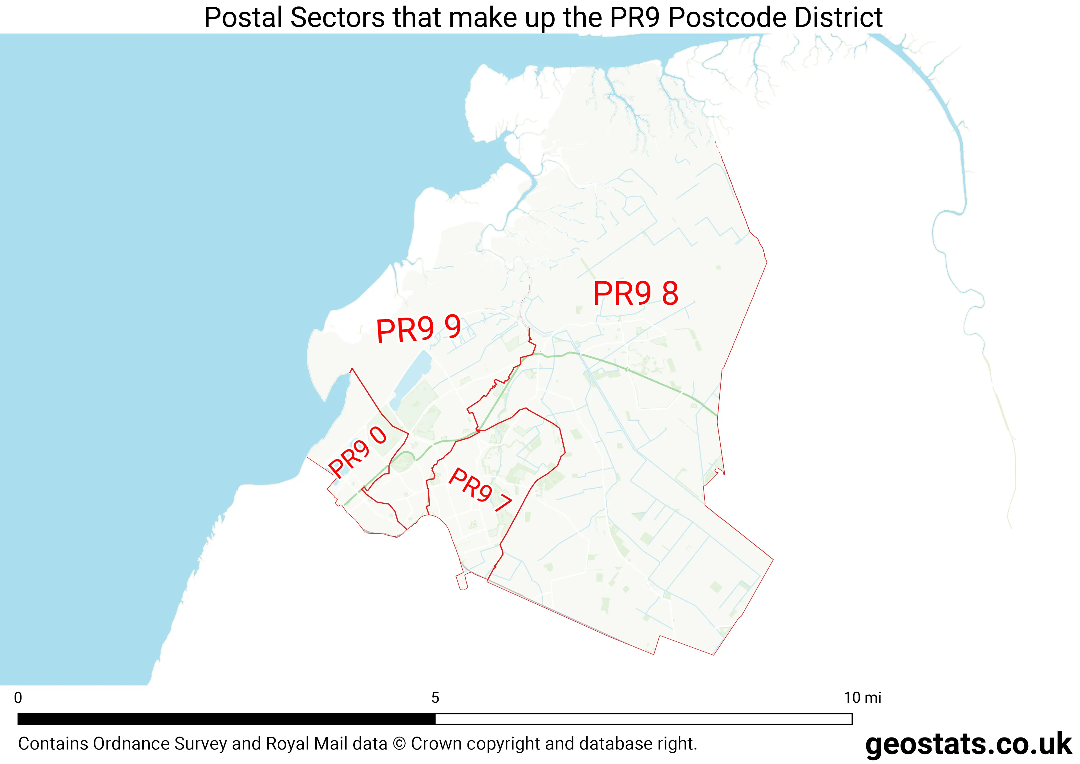 Map of the PR9  District