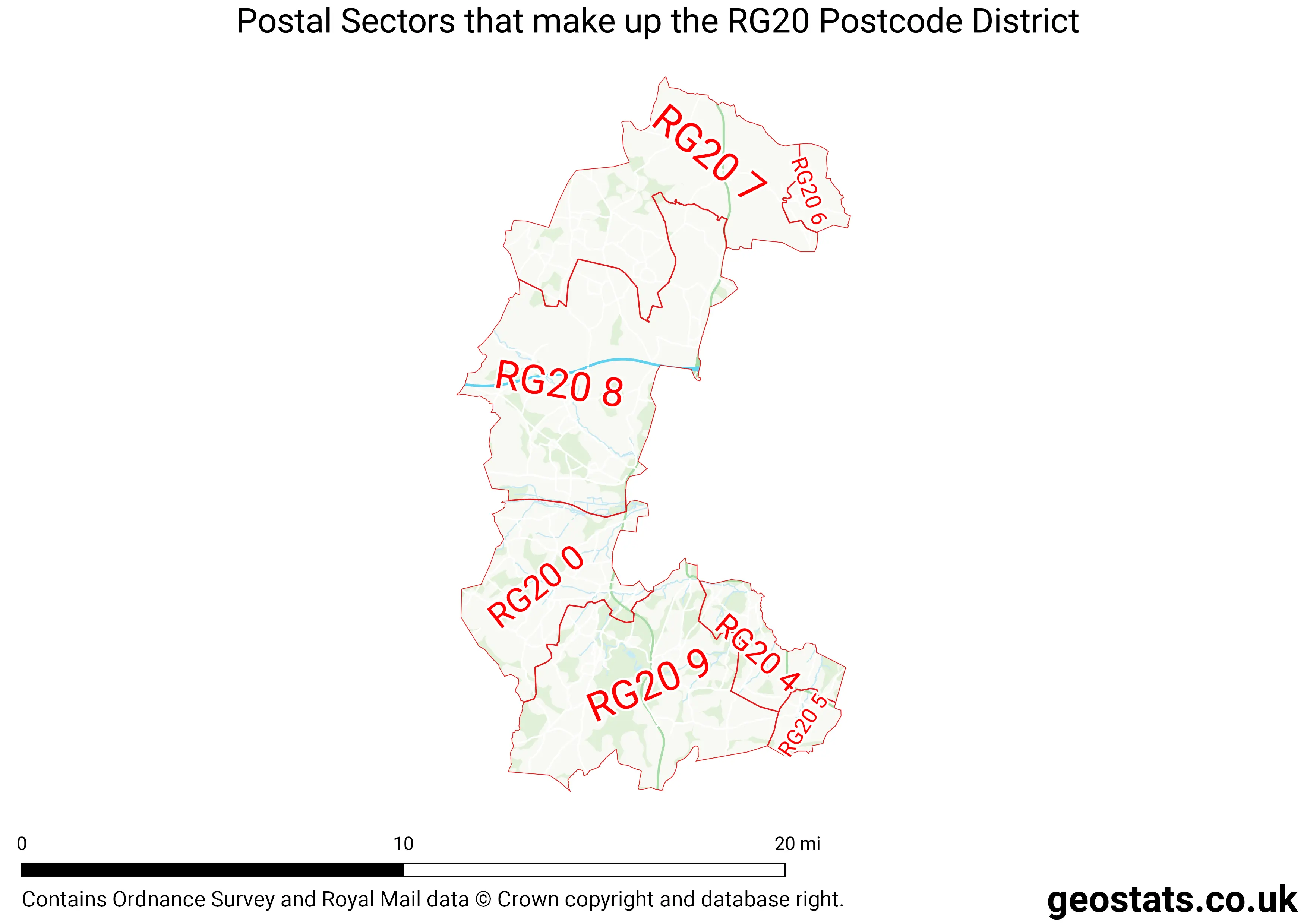 Map of the RG20  District