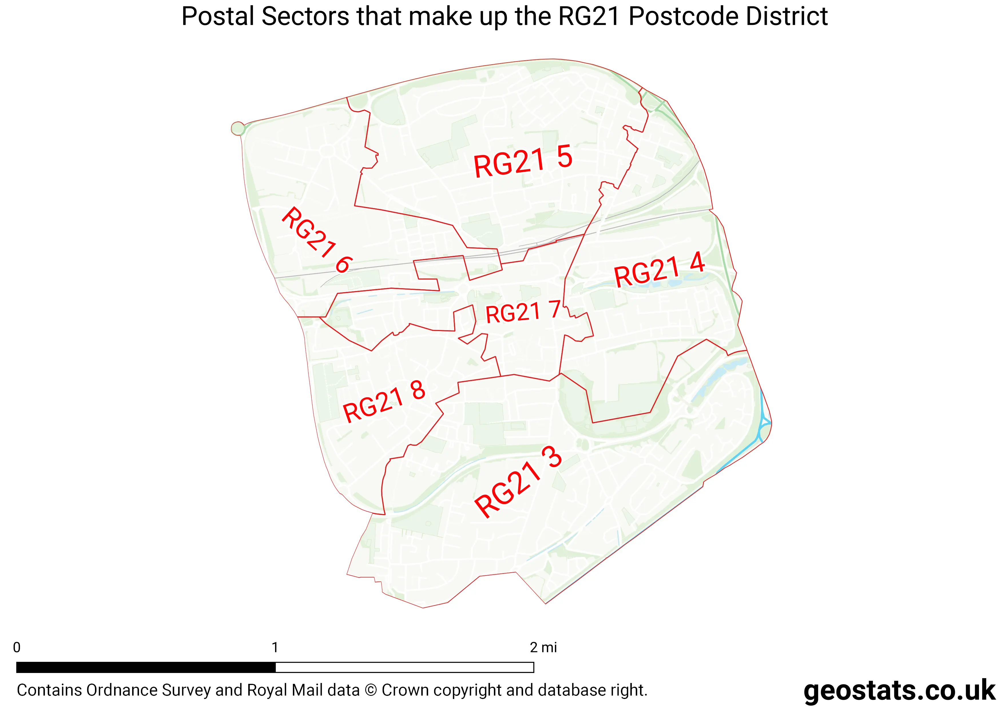 Map of the RG21  District