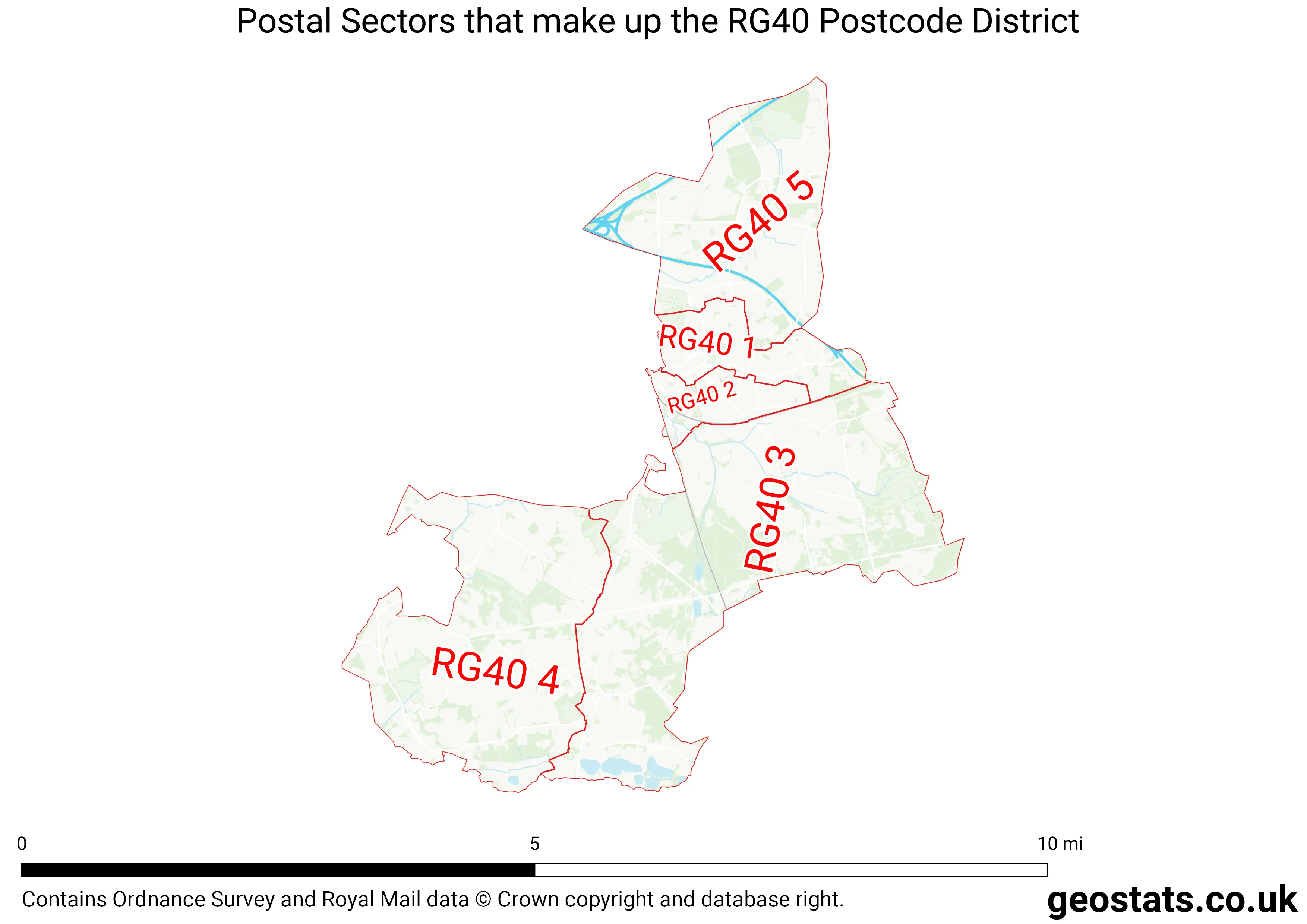Map of the RG40  District