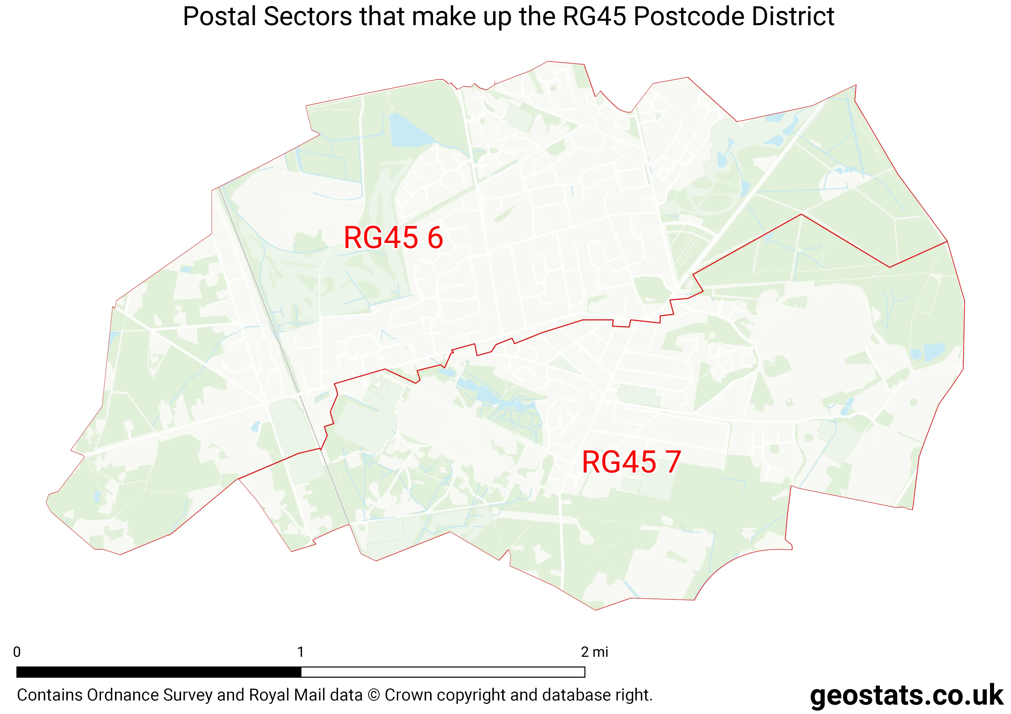 Map of the RG45  District