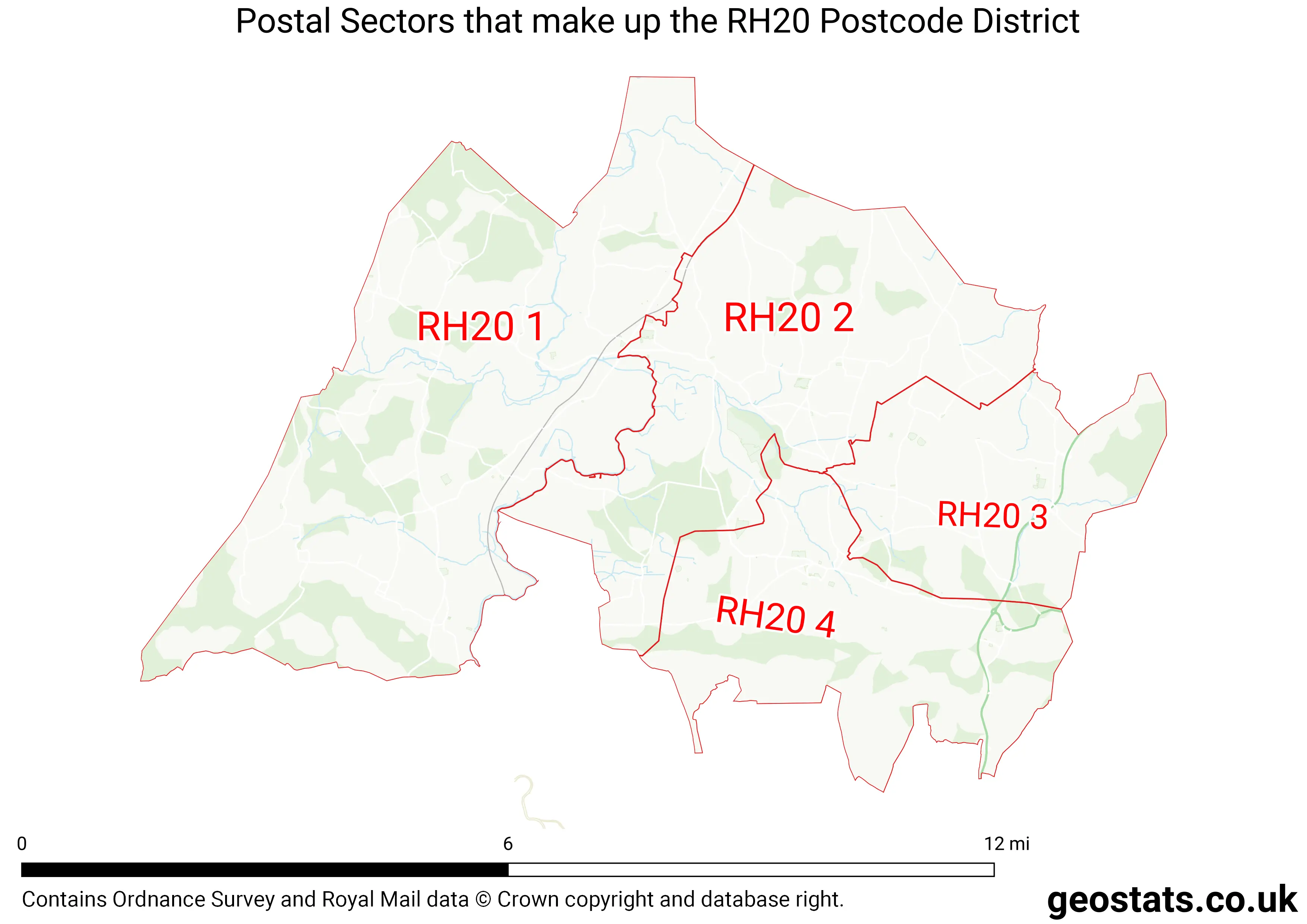 Map of the RH20  District