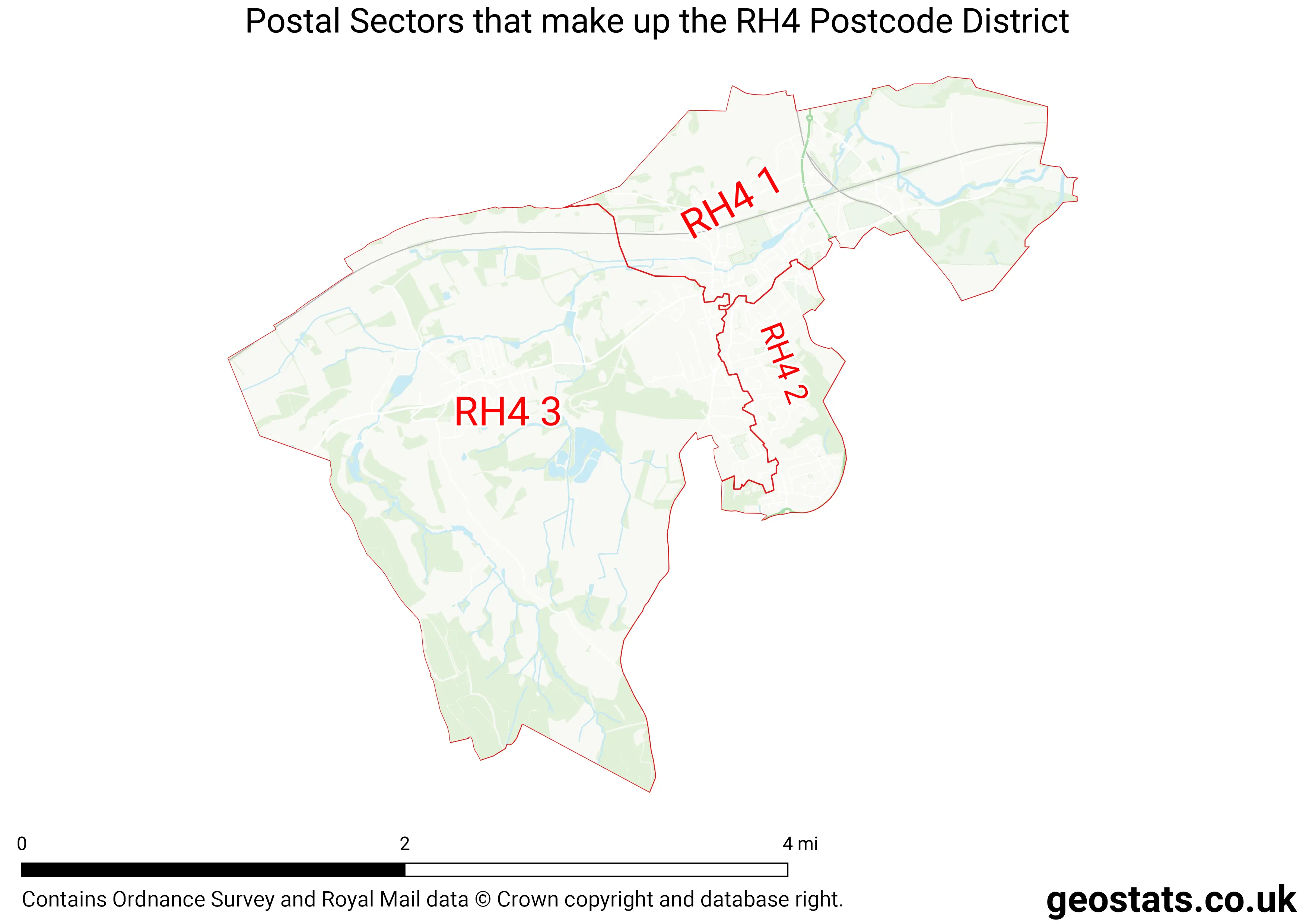 Map of the RH4  District
