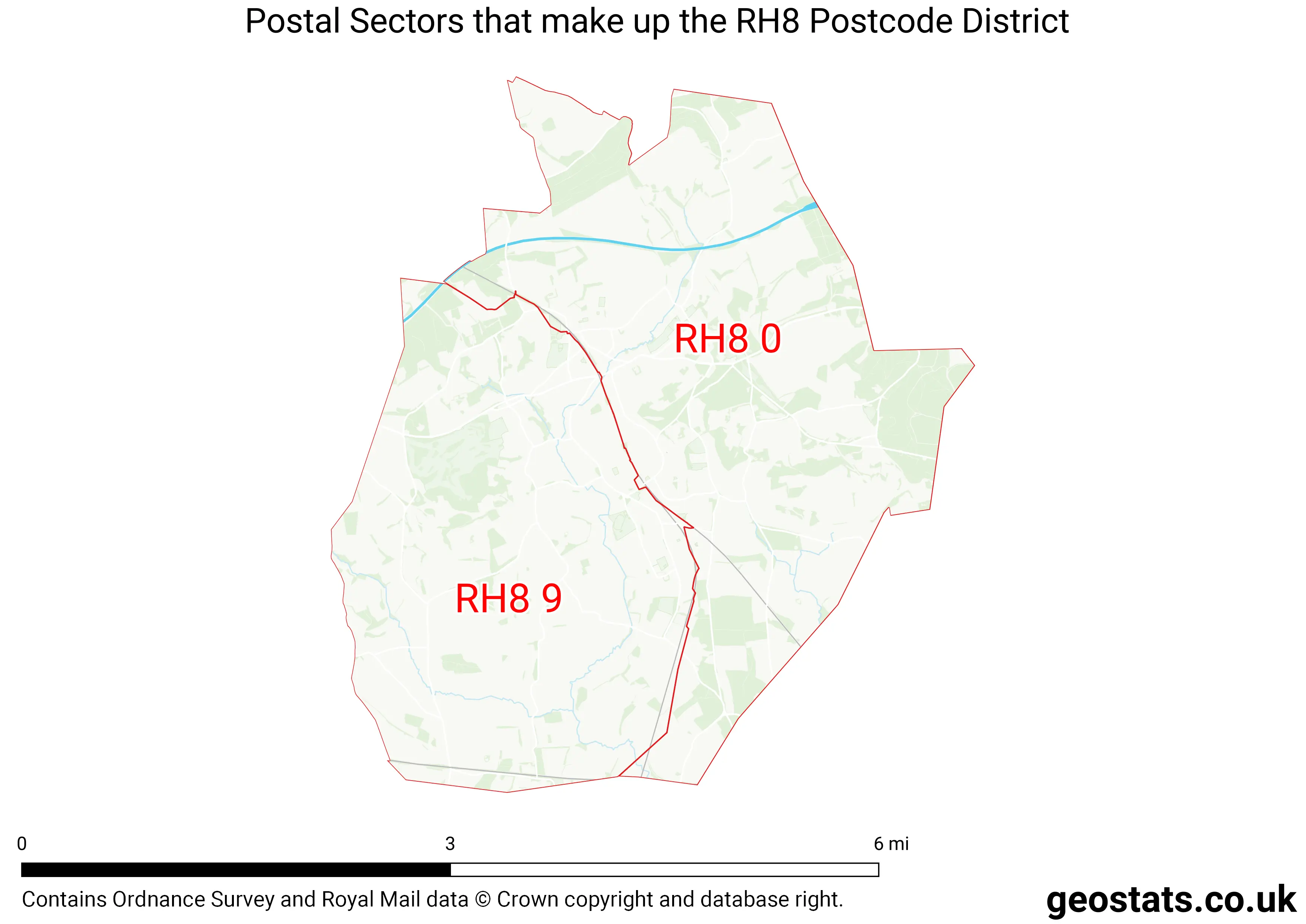 Map of the RH8  District