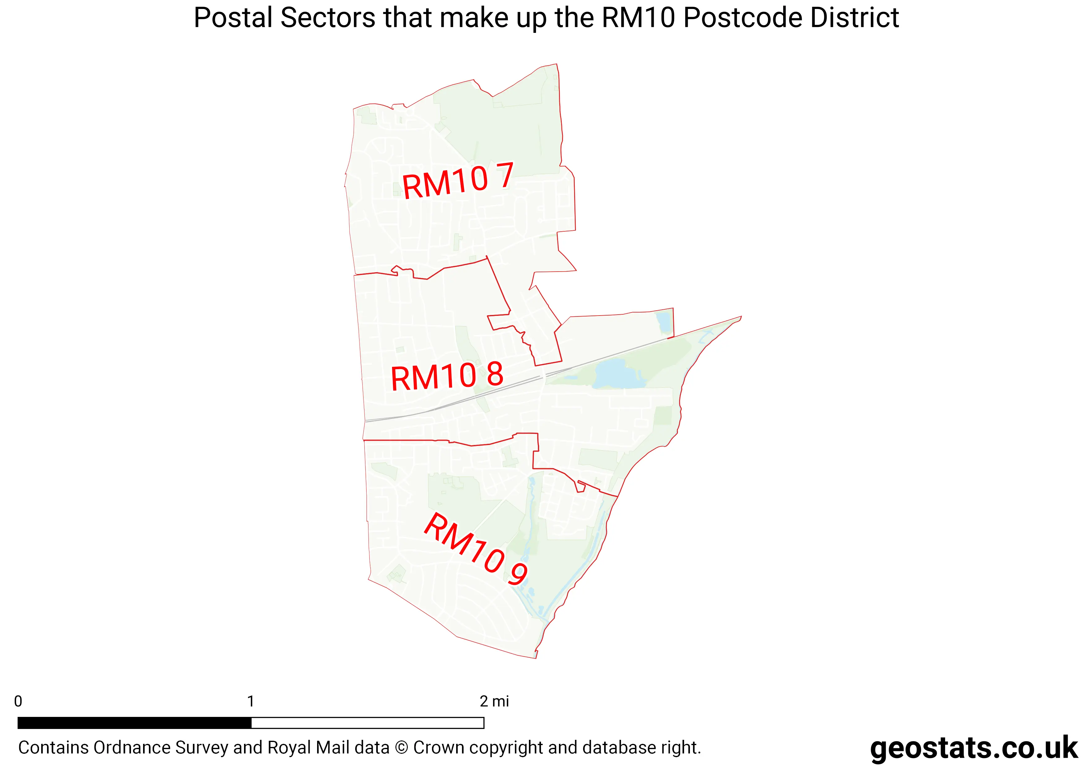 Map of the RM10  District