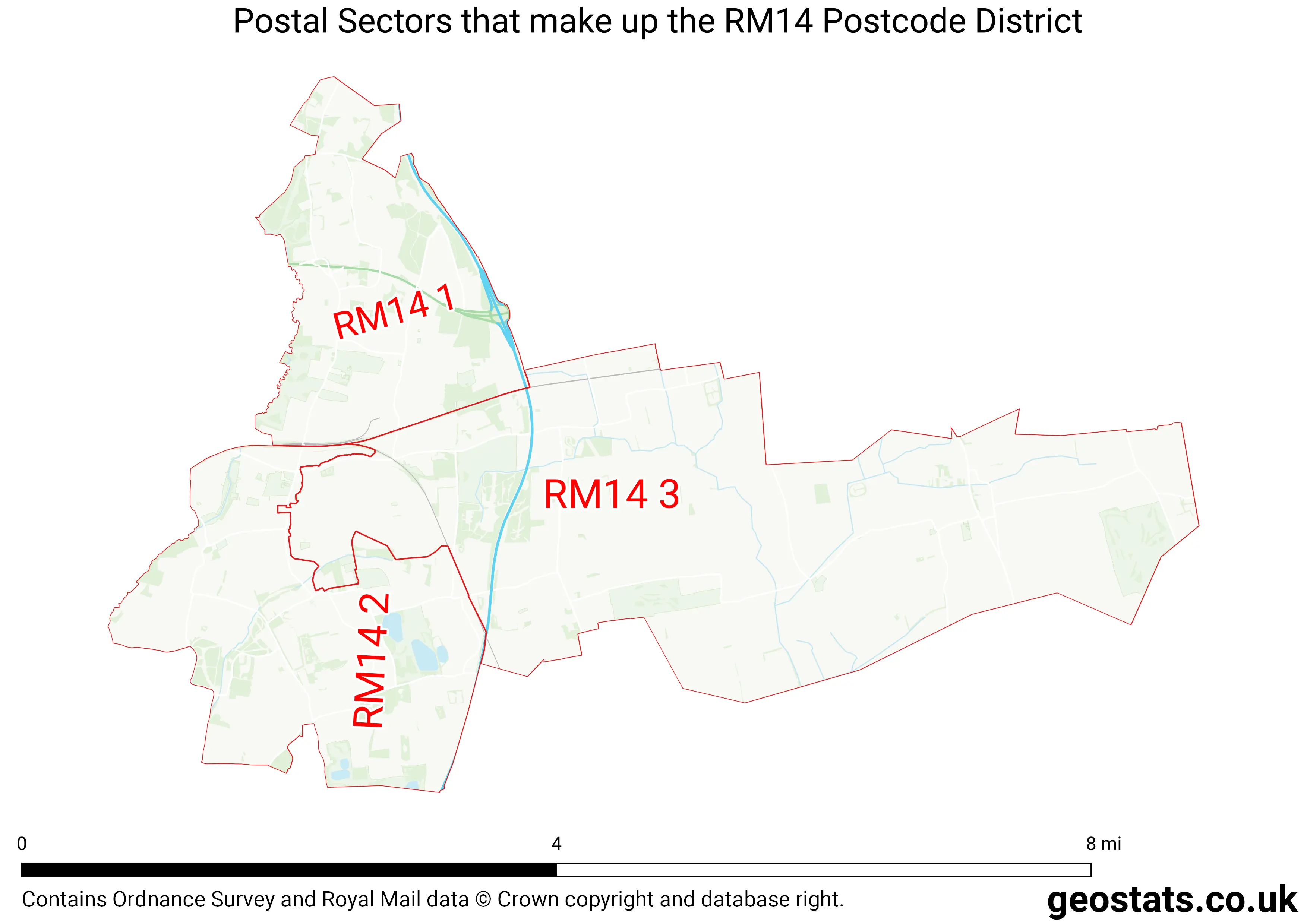 Map of the RM14  District
