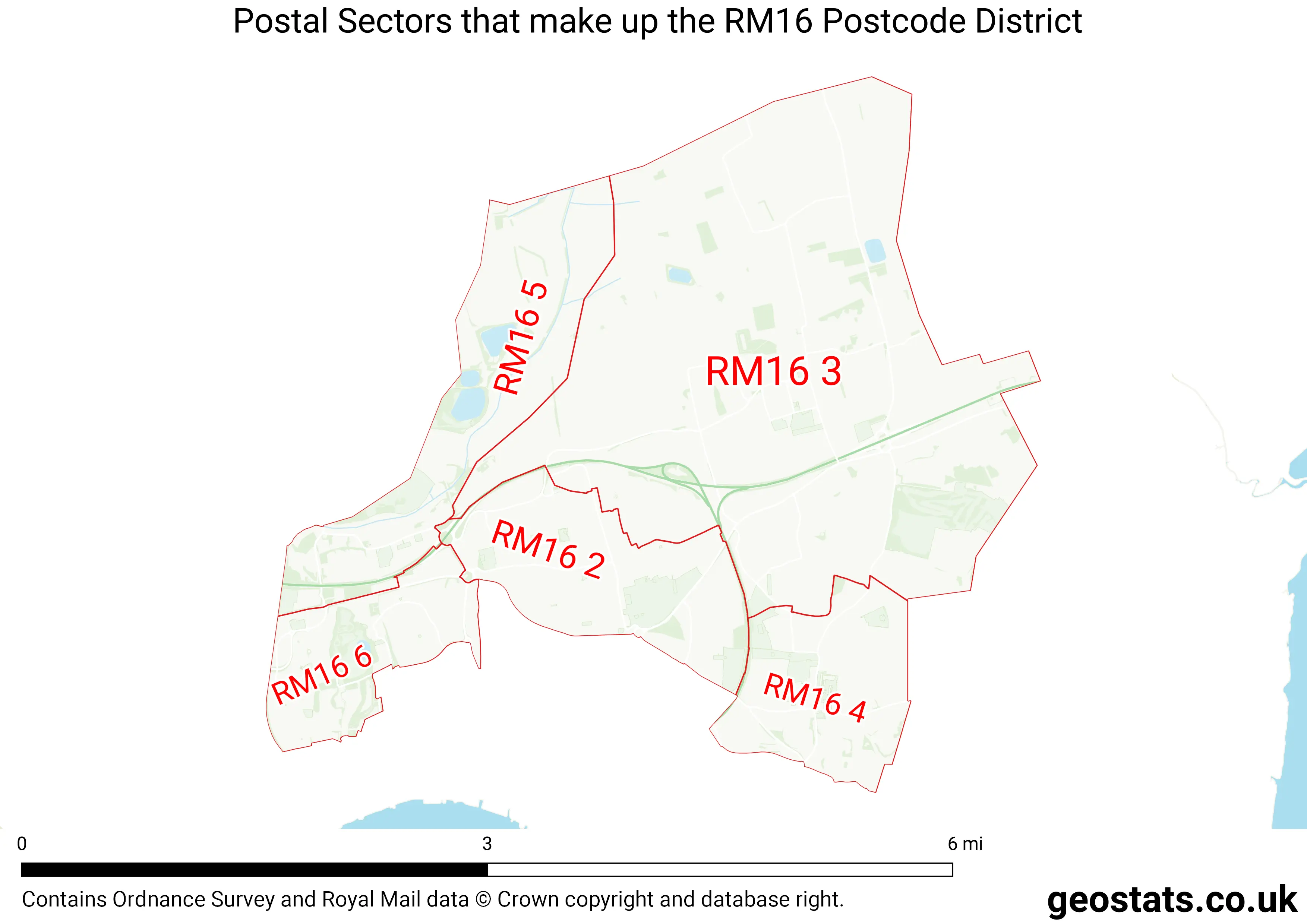 Map of the RM16  District