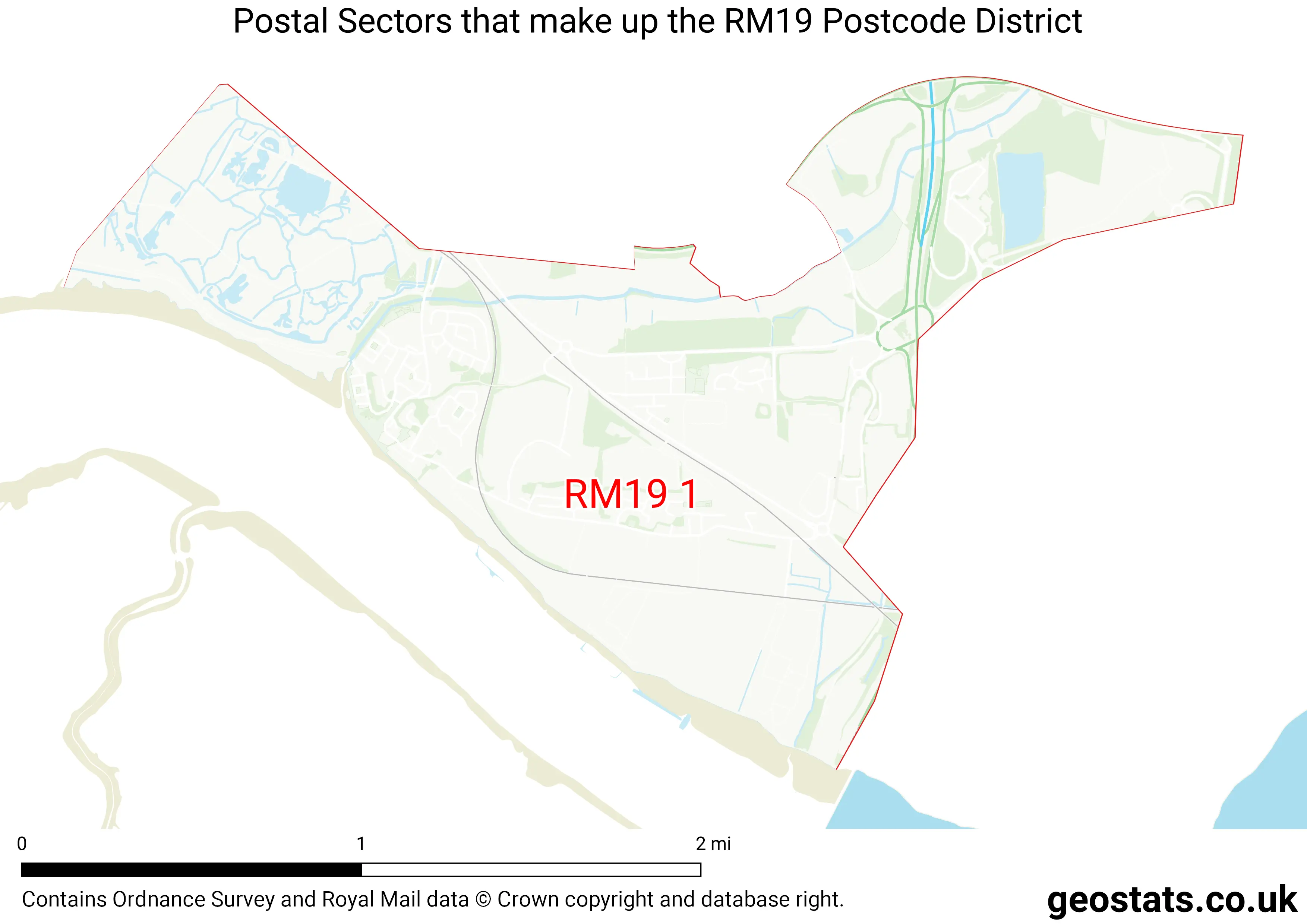 Map of the RM19  District
