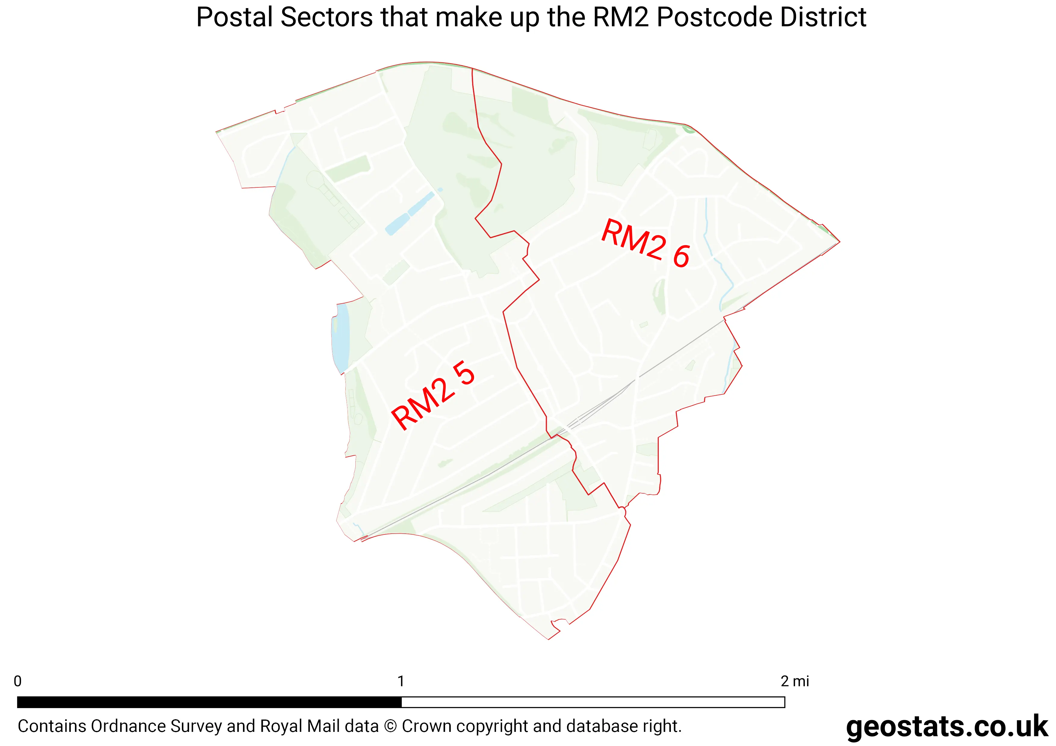 Map of the RM2  District
