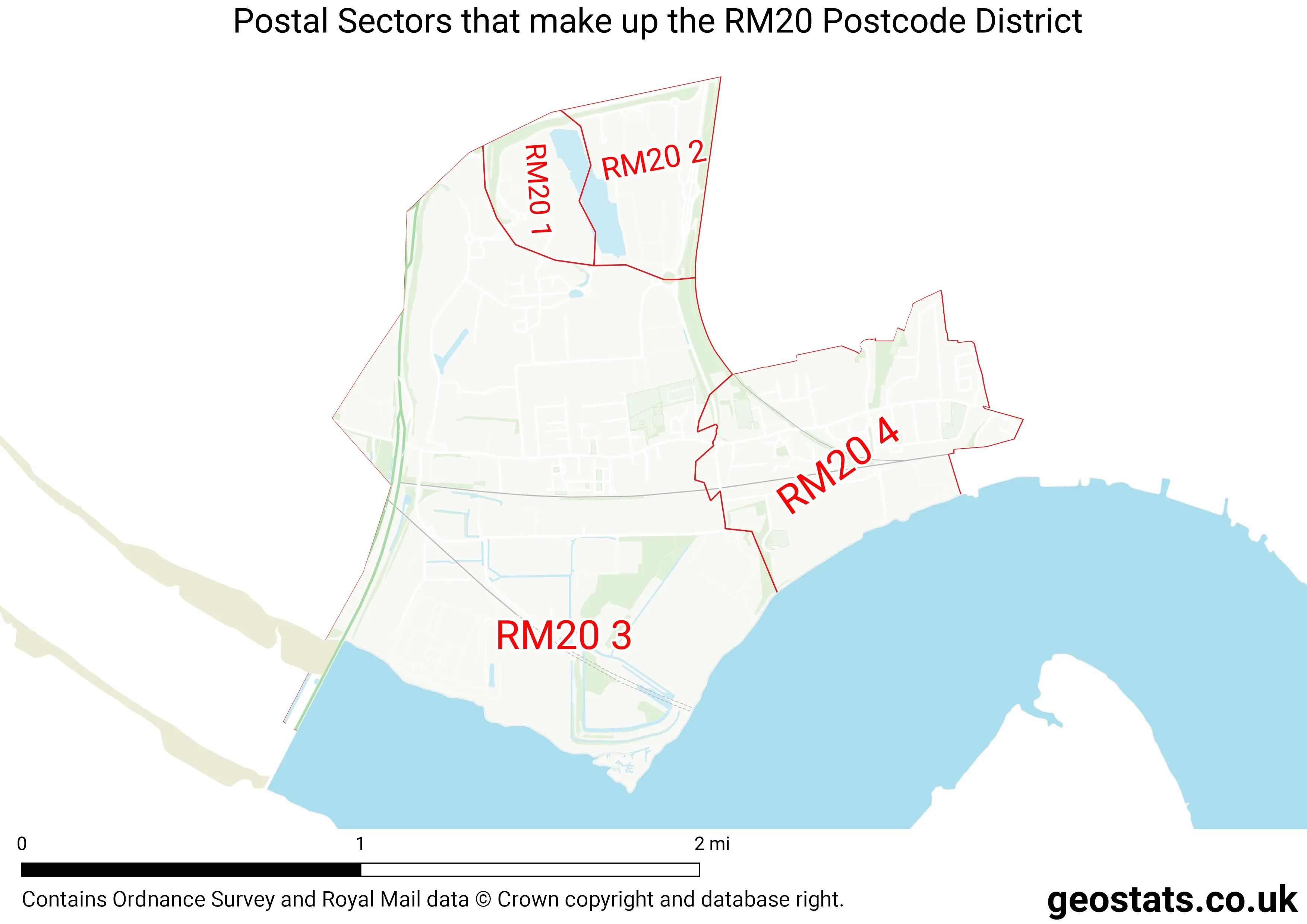 Map of the RM20  District