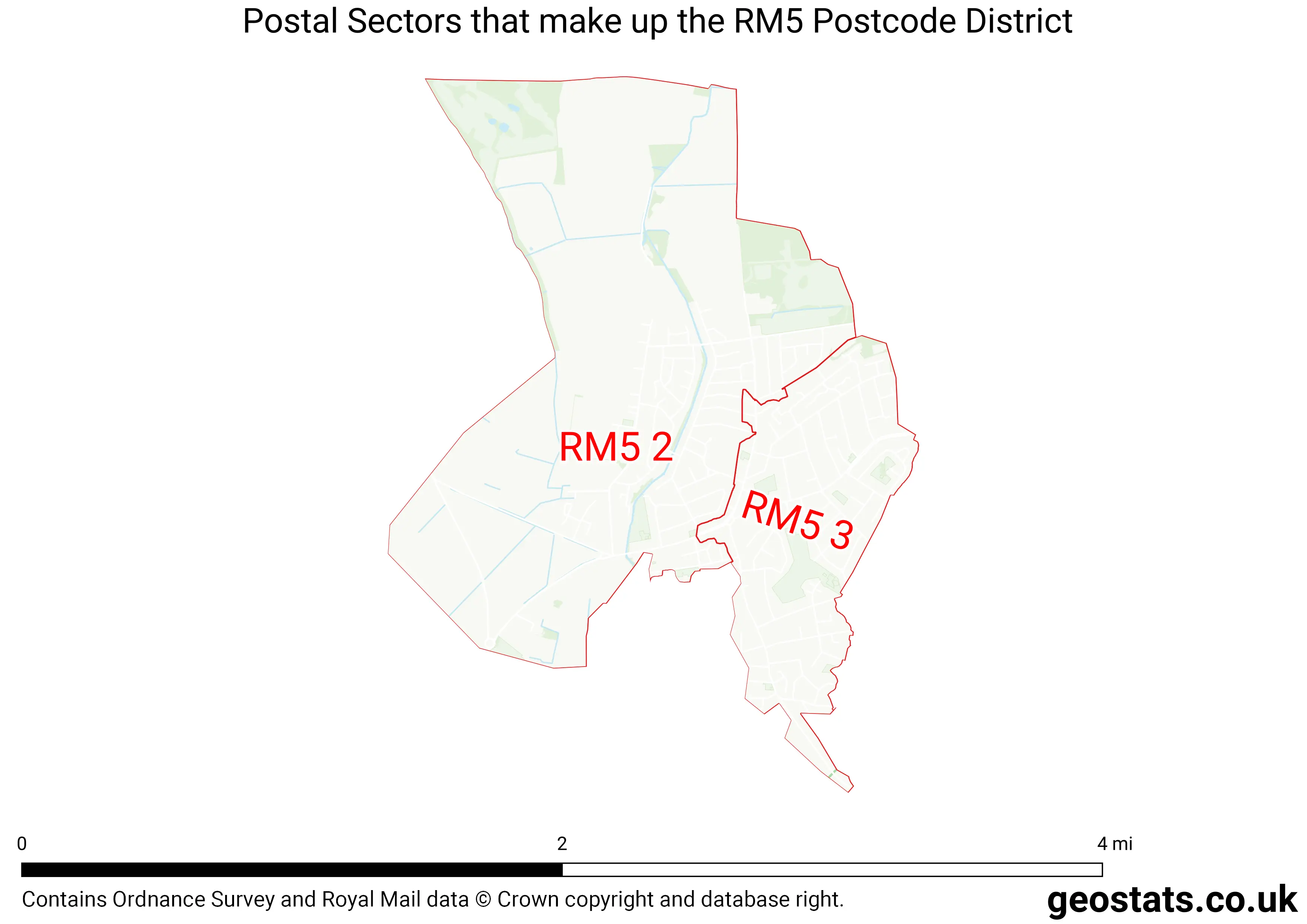 Map of the RM5  District