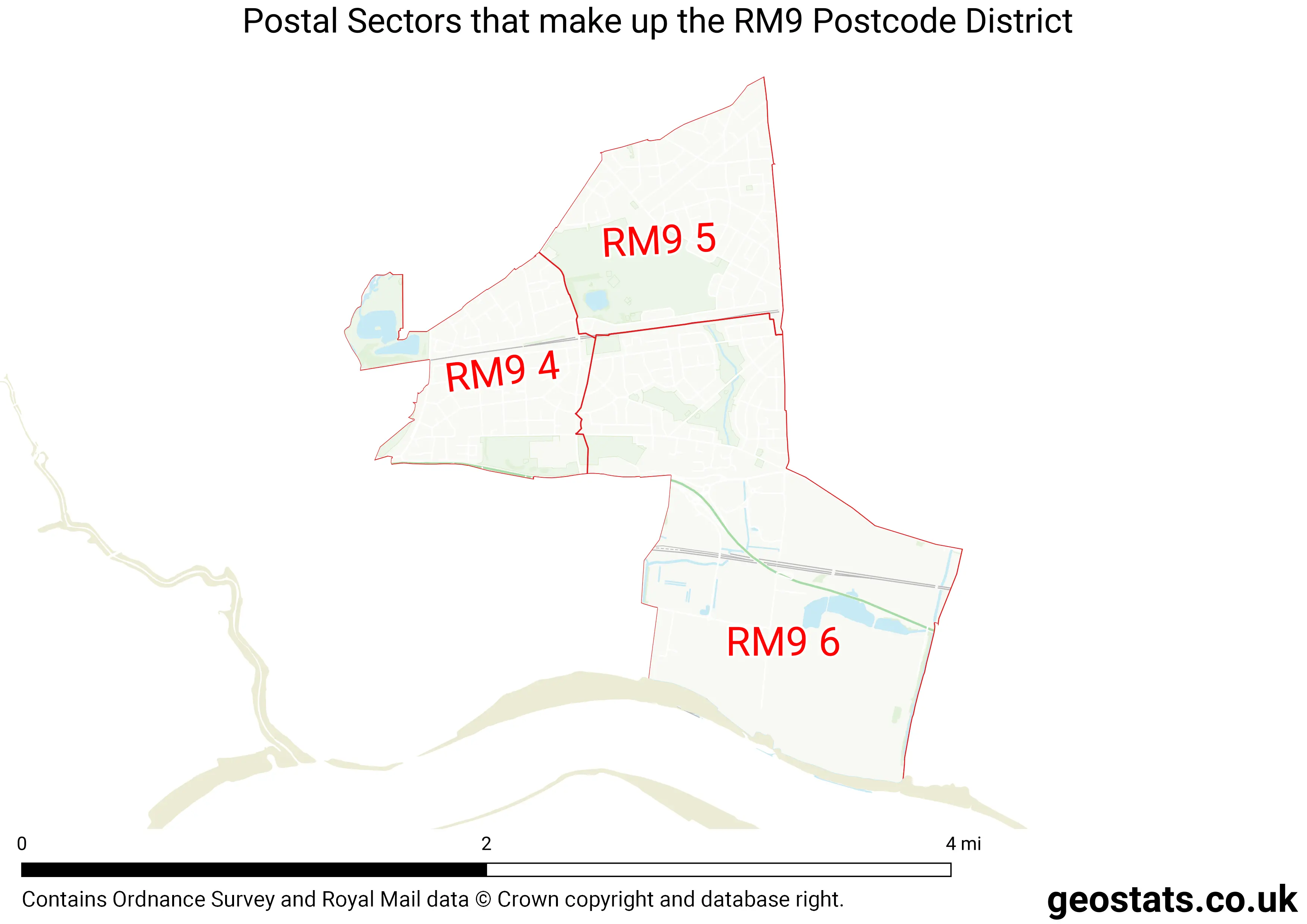 Map of the RM9  District