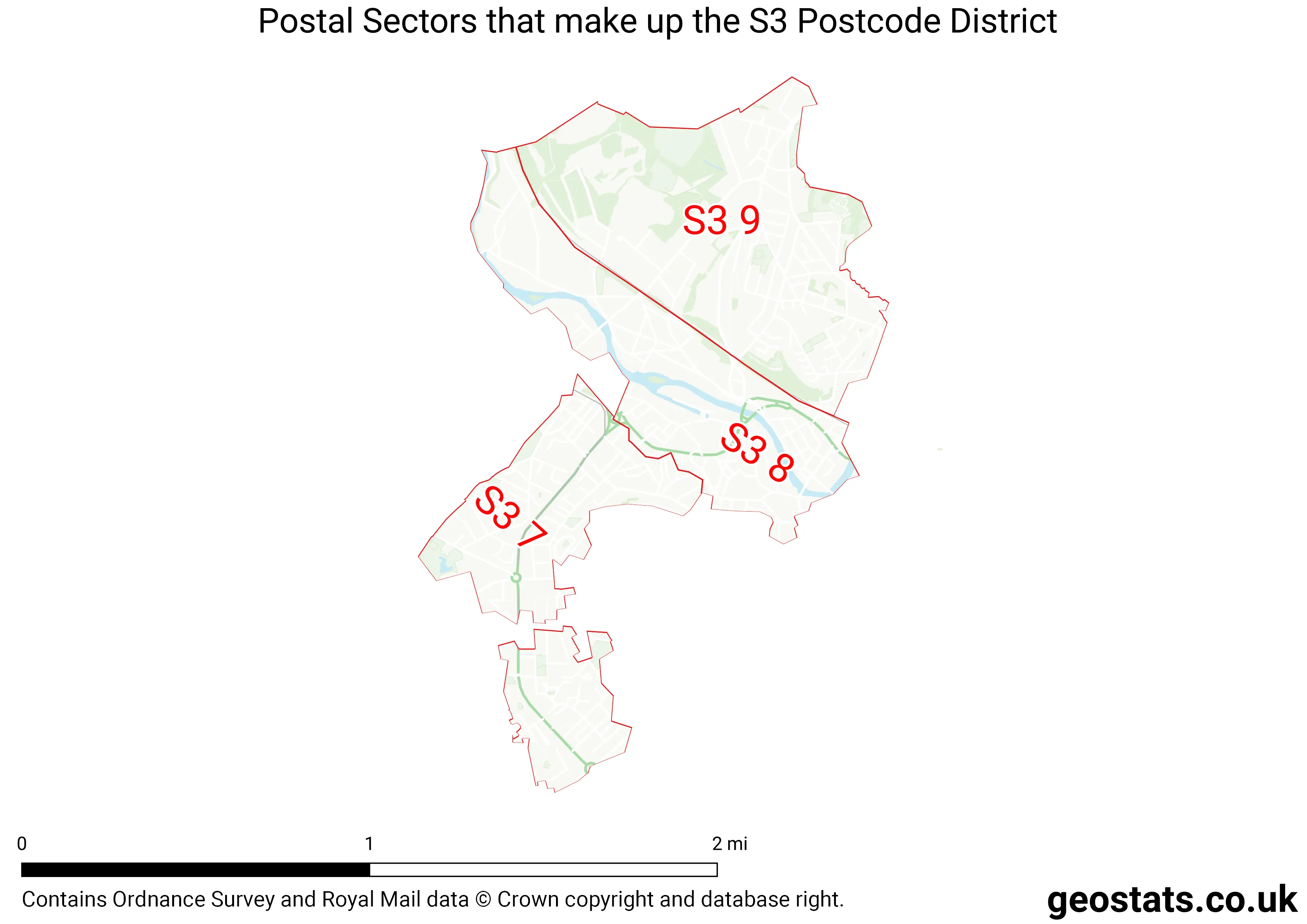 Map of the S3  District