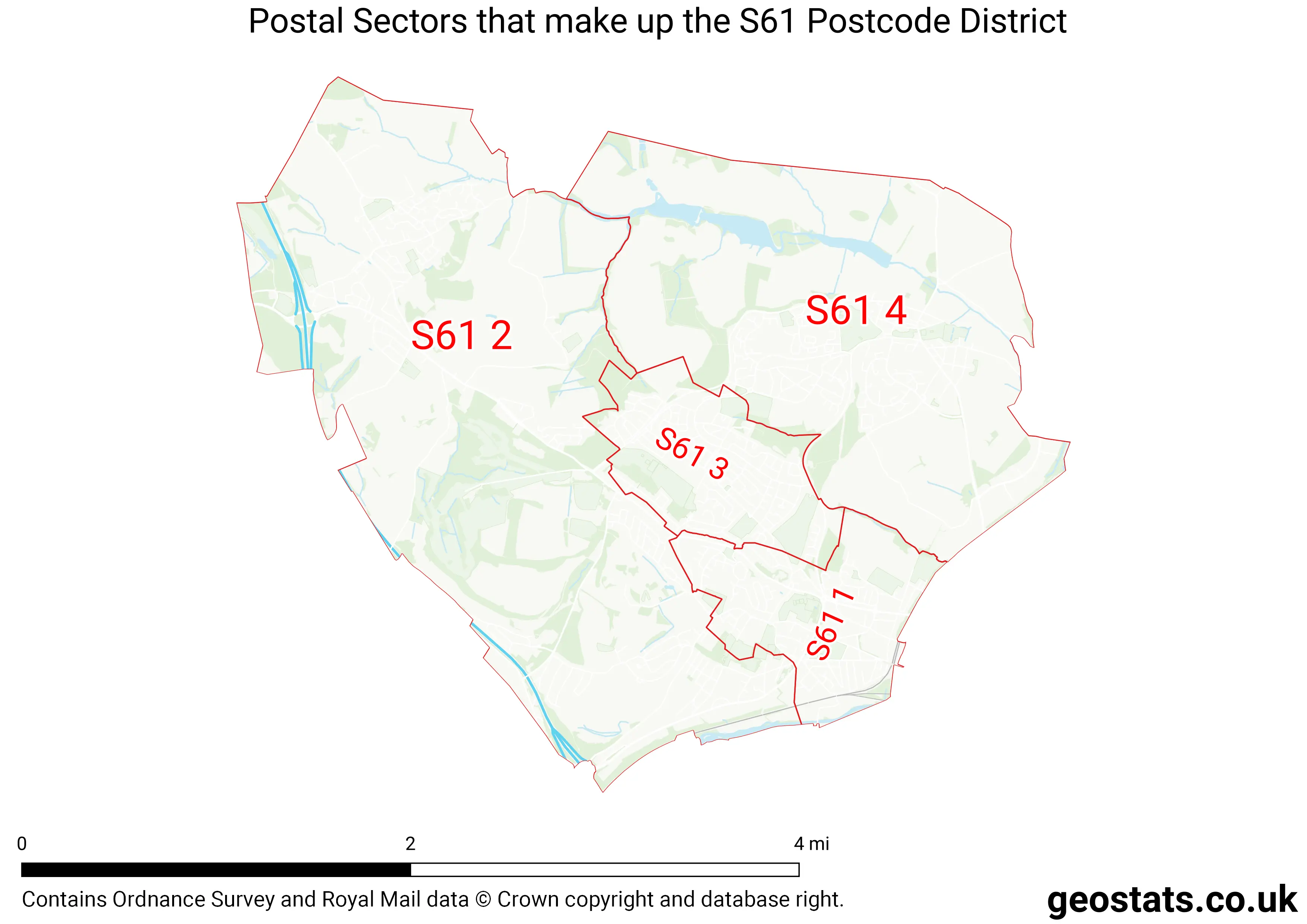 Map of the S61  District