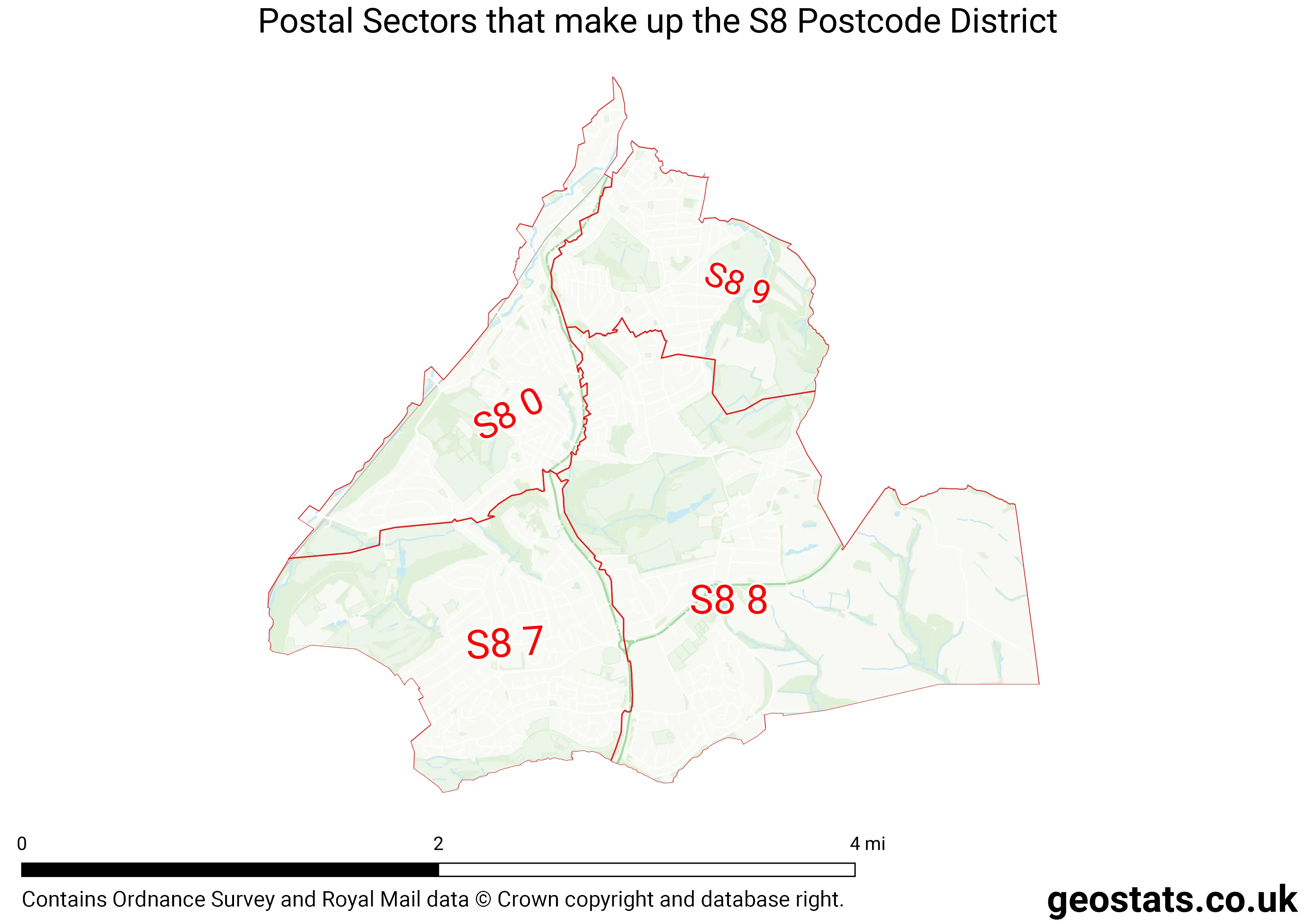 Map of the S8  District