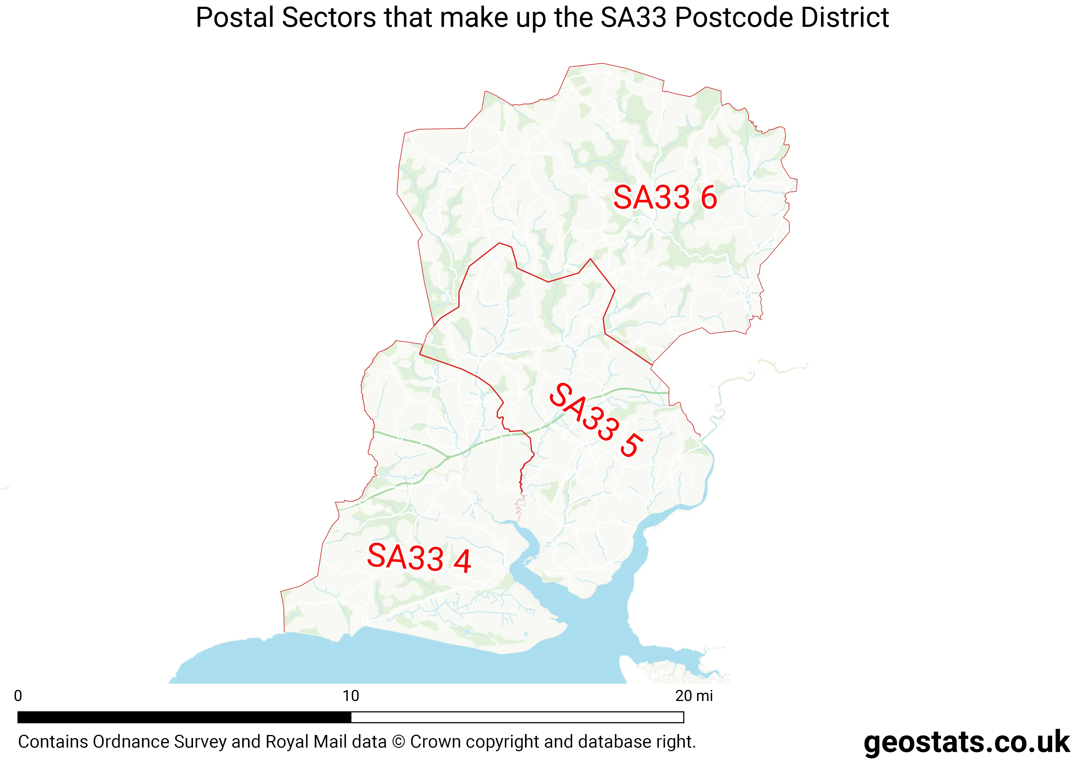 Map of the SA33  District