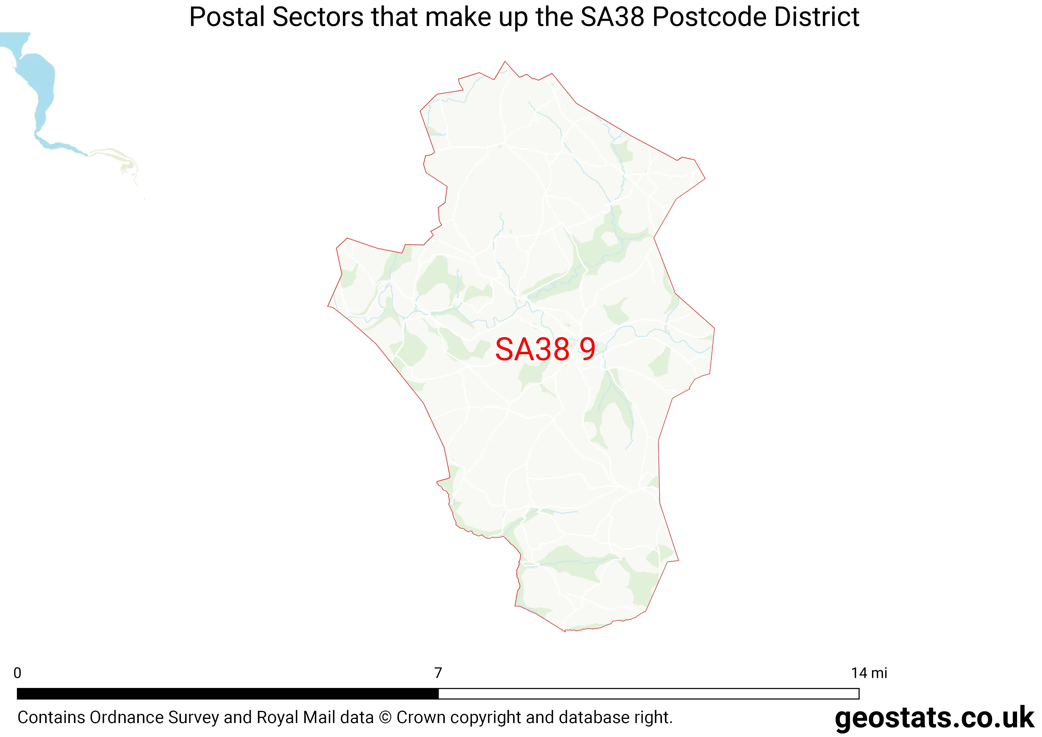 Map of the SA38  District