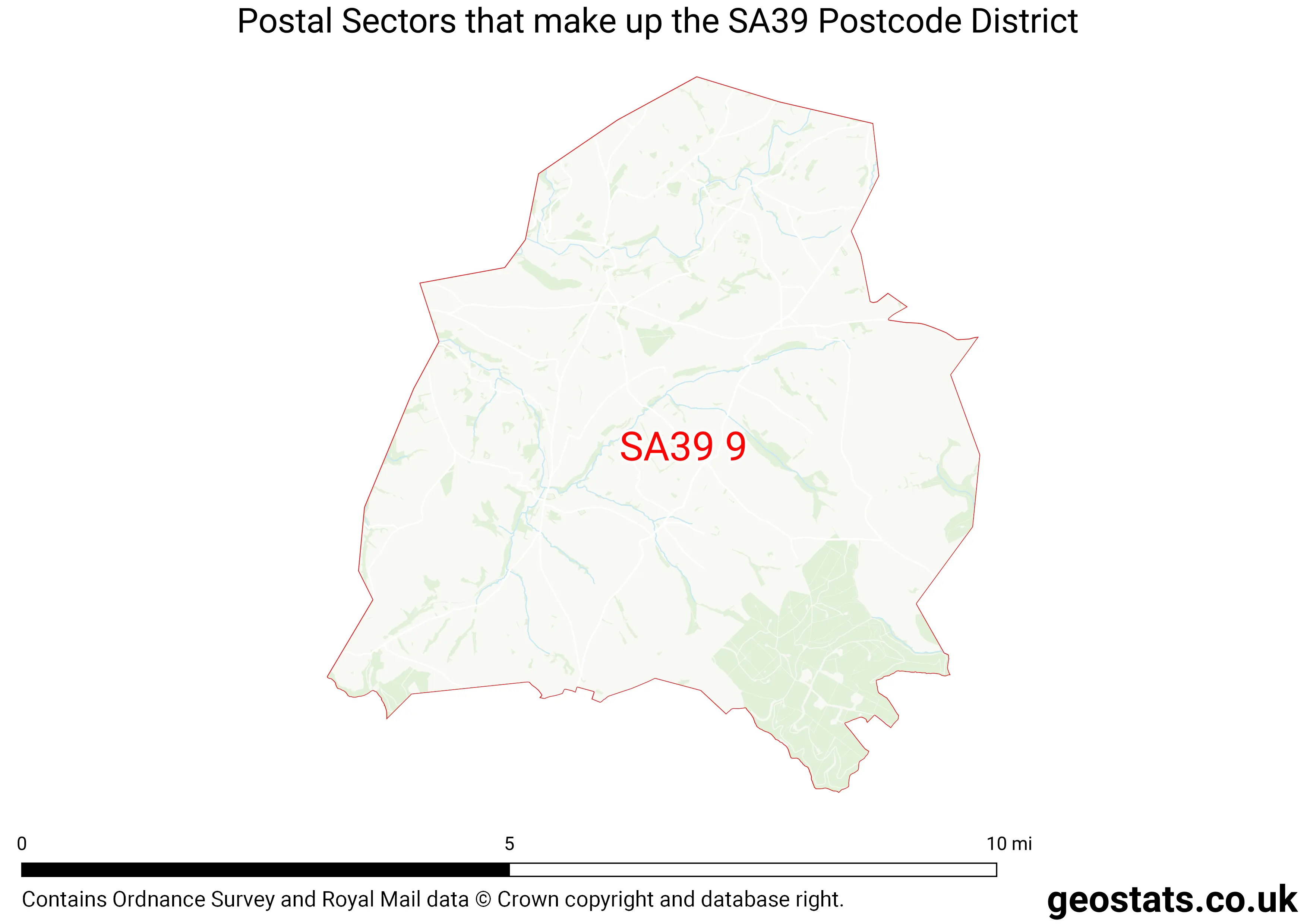 Map of the SA39  District