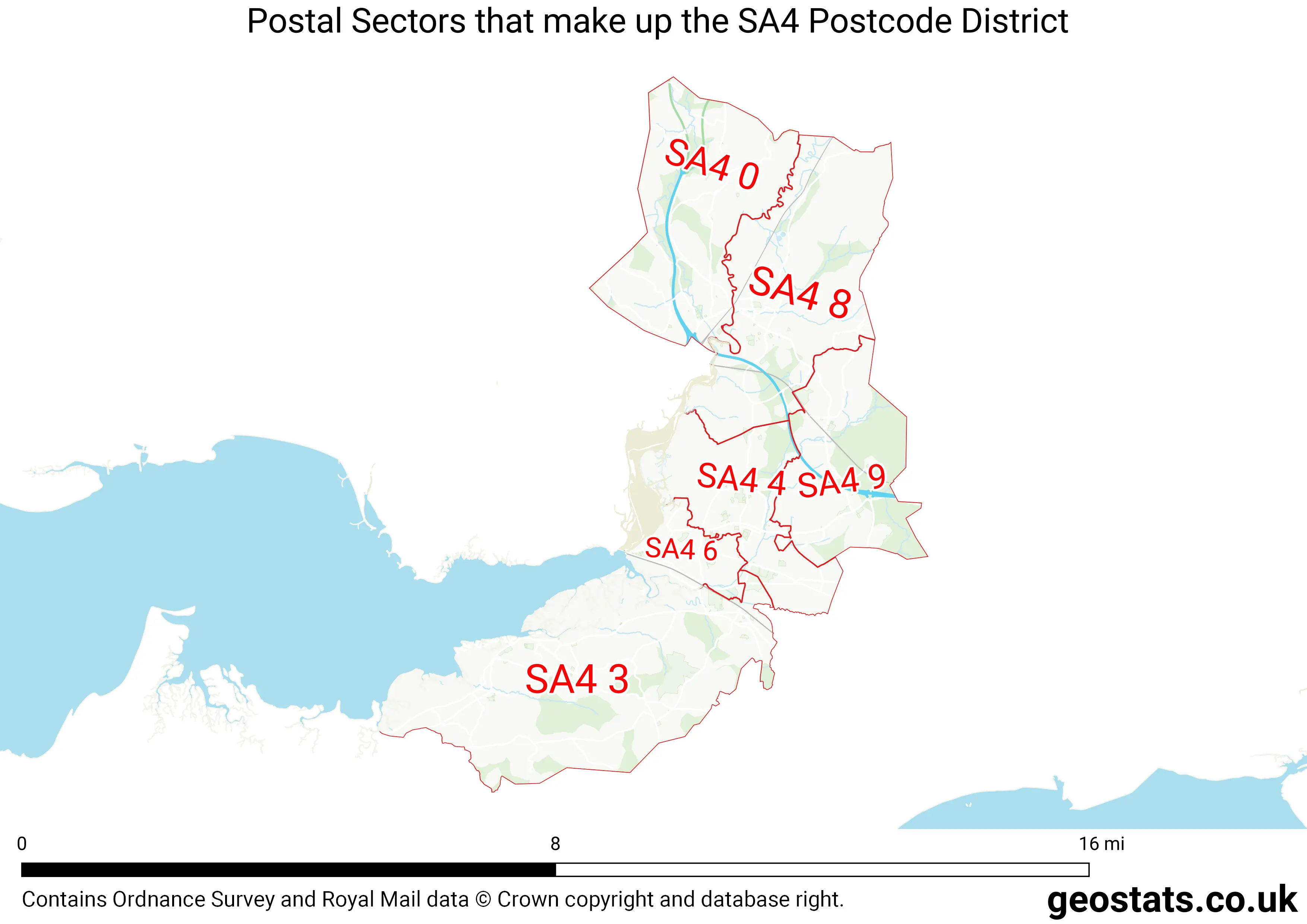 Map of the SA4  District