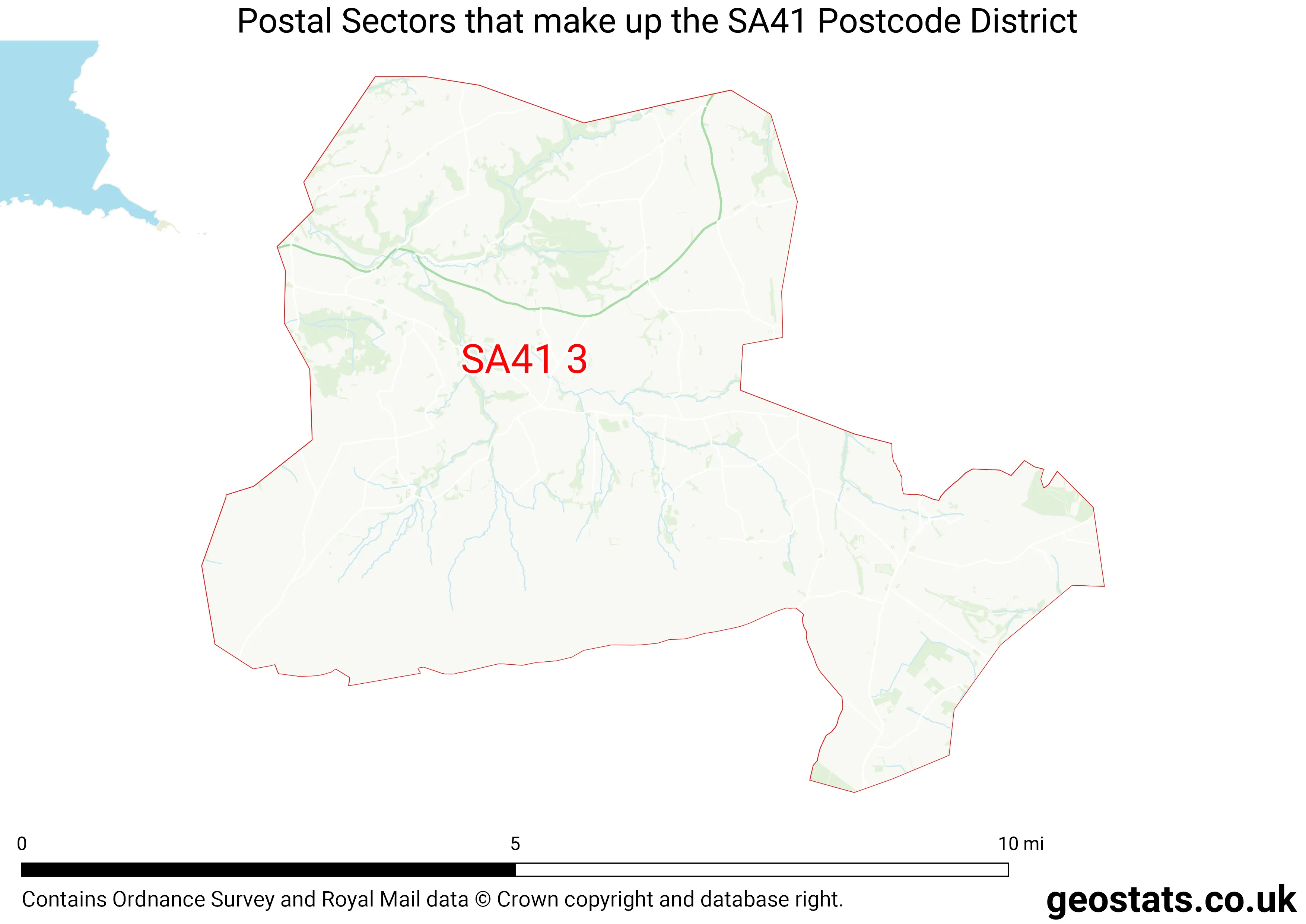 Map of the SA41  District