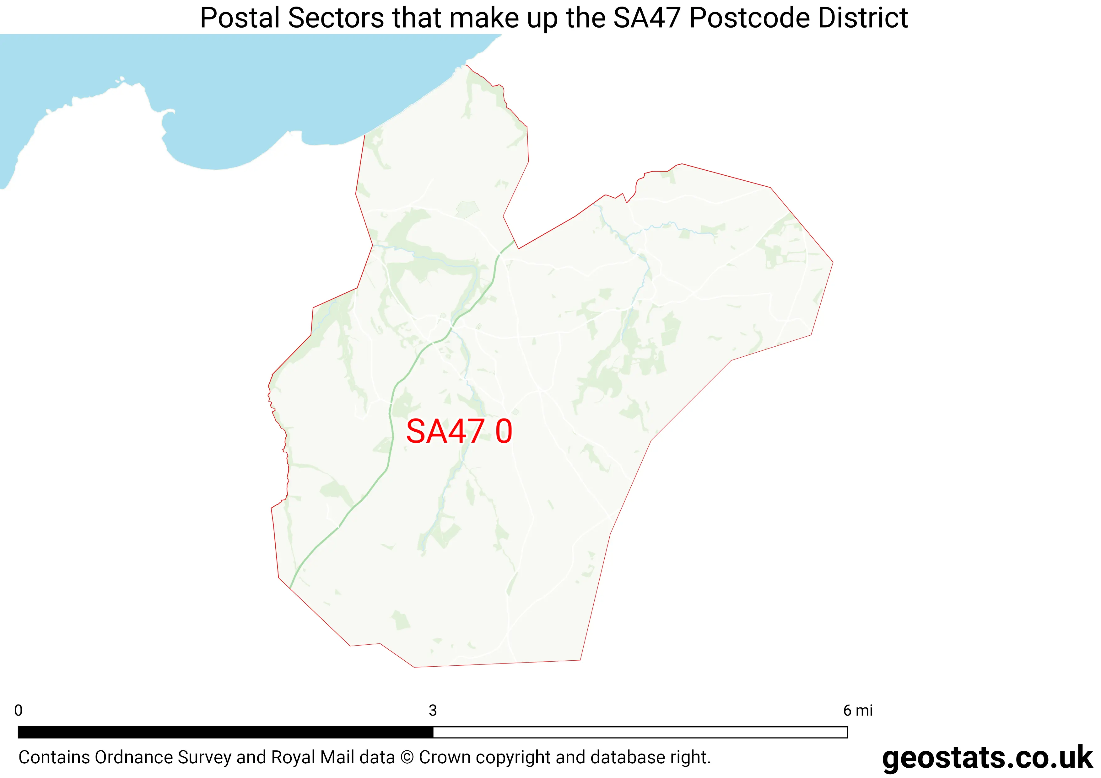 Map of the SA47  District