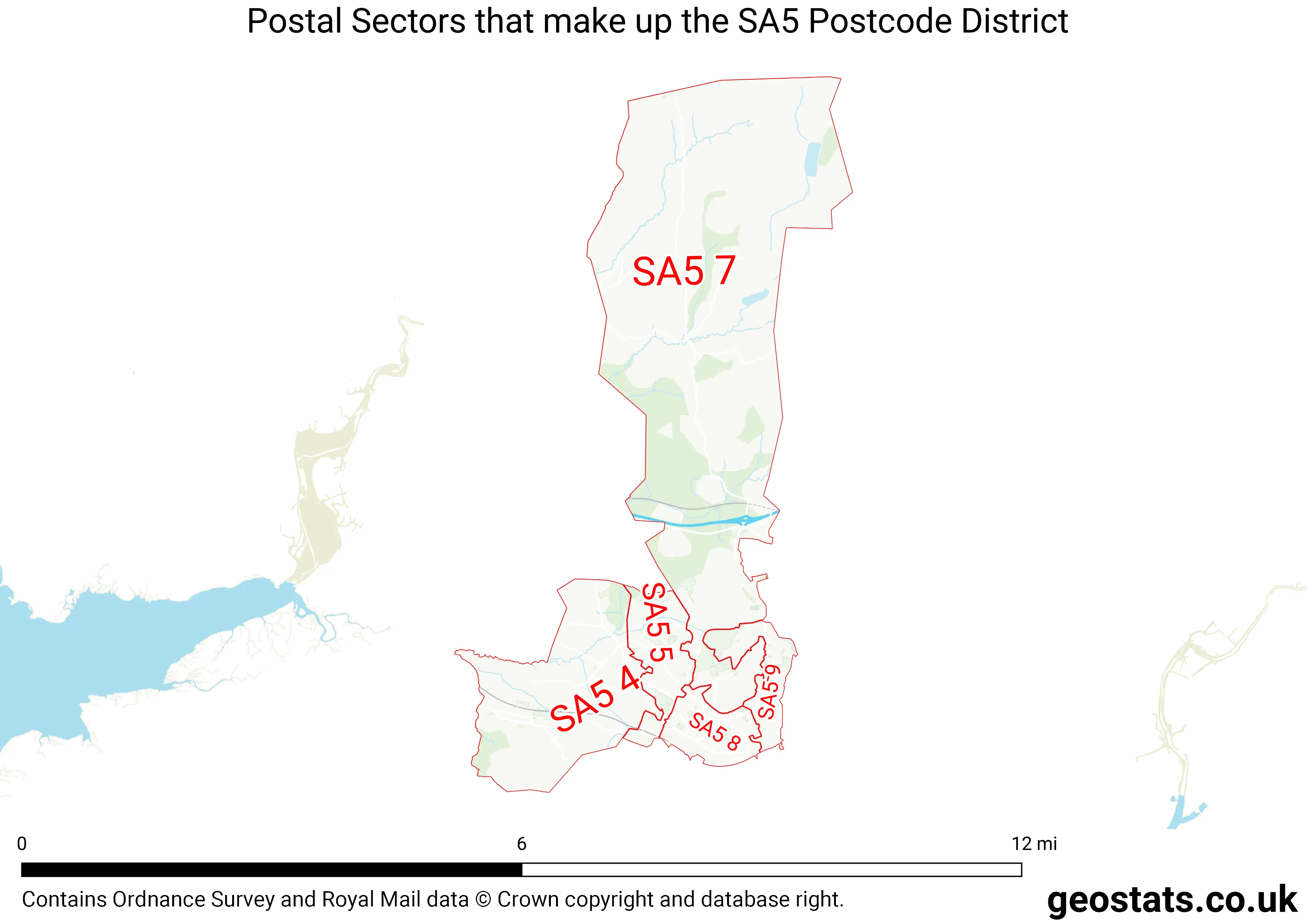 Map of the SA5  District