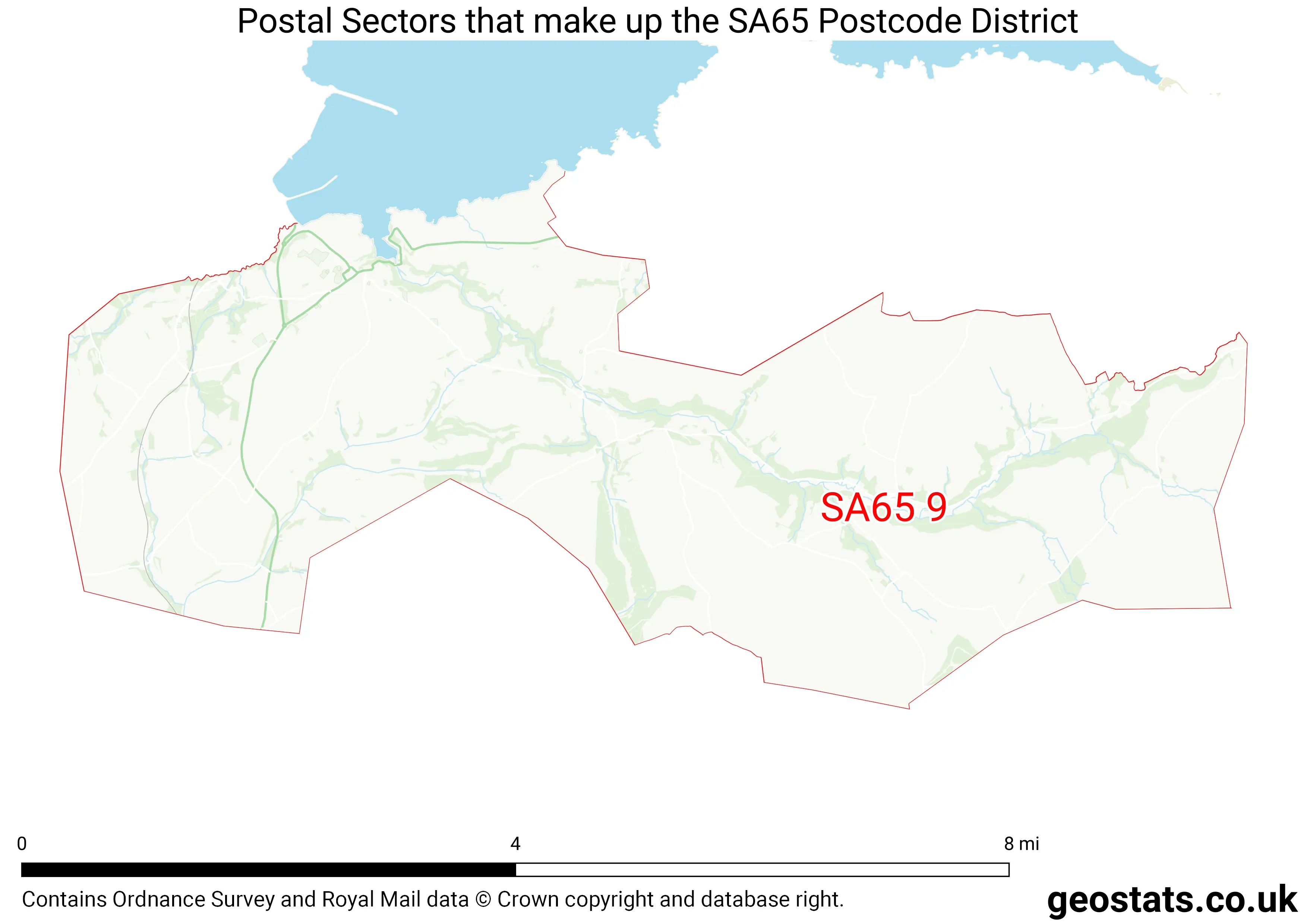 Map of the SA65  District