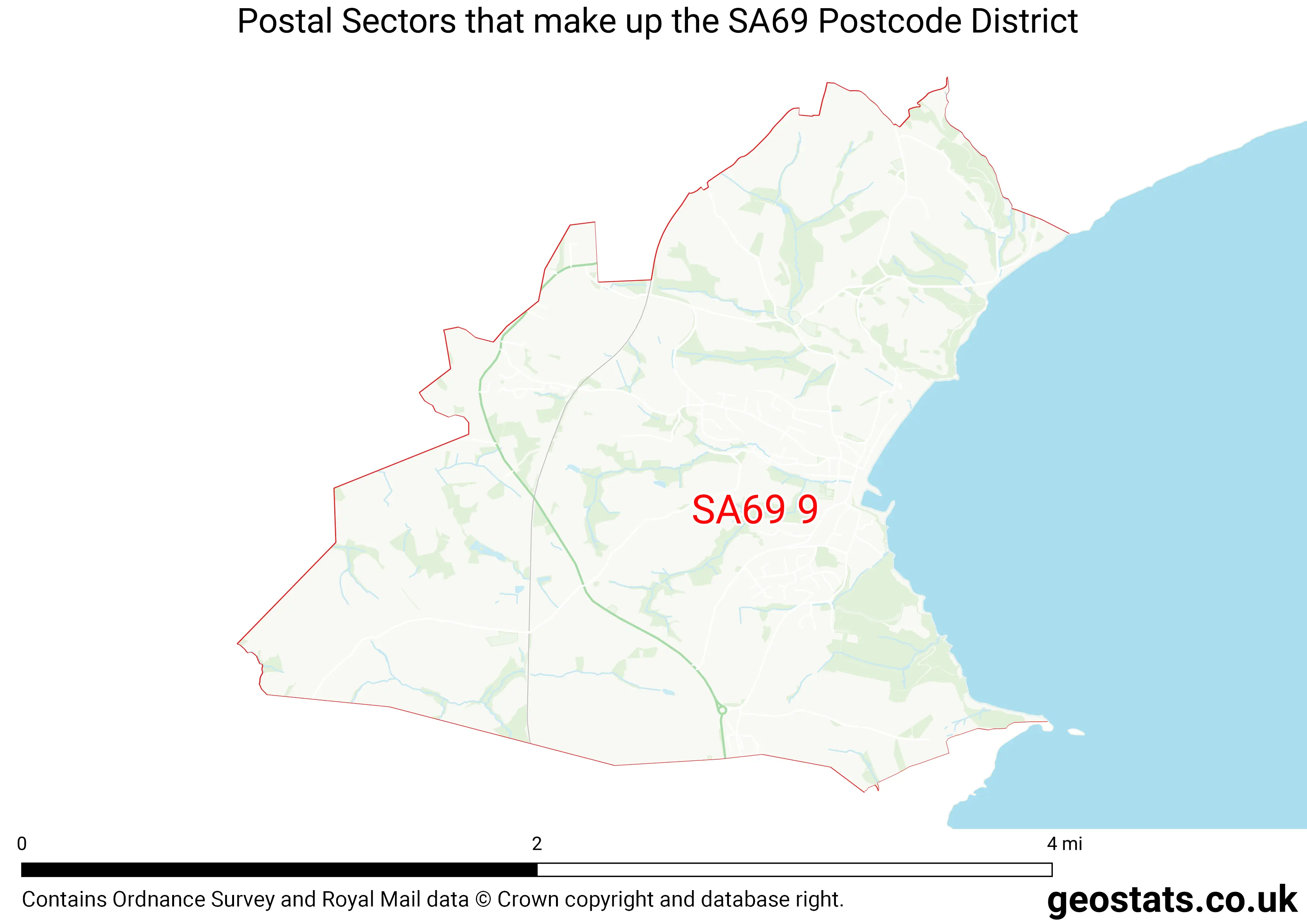 Map of the SA69  District