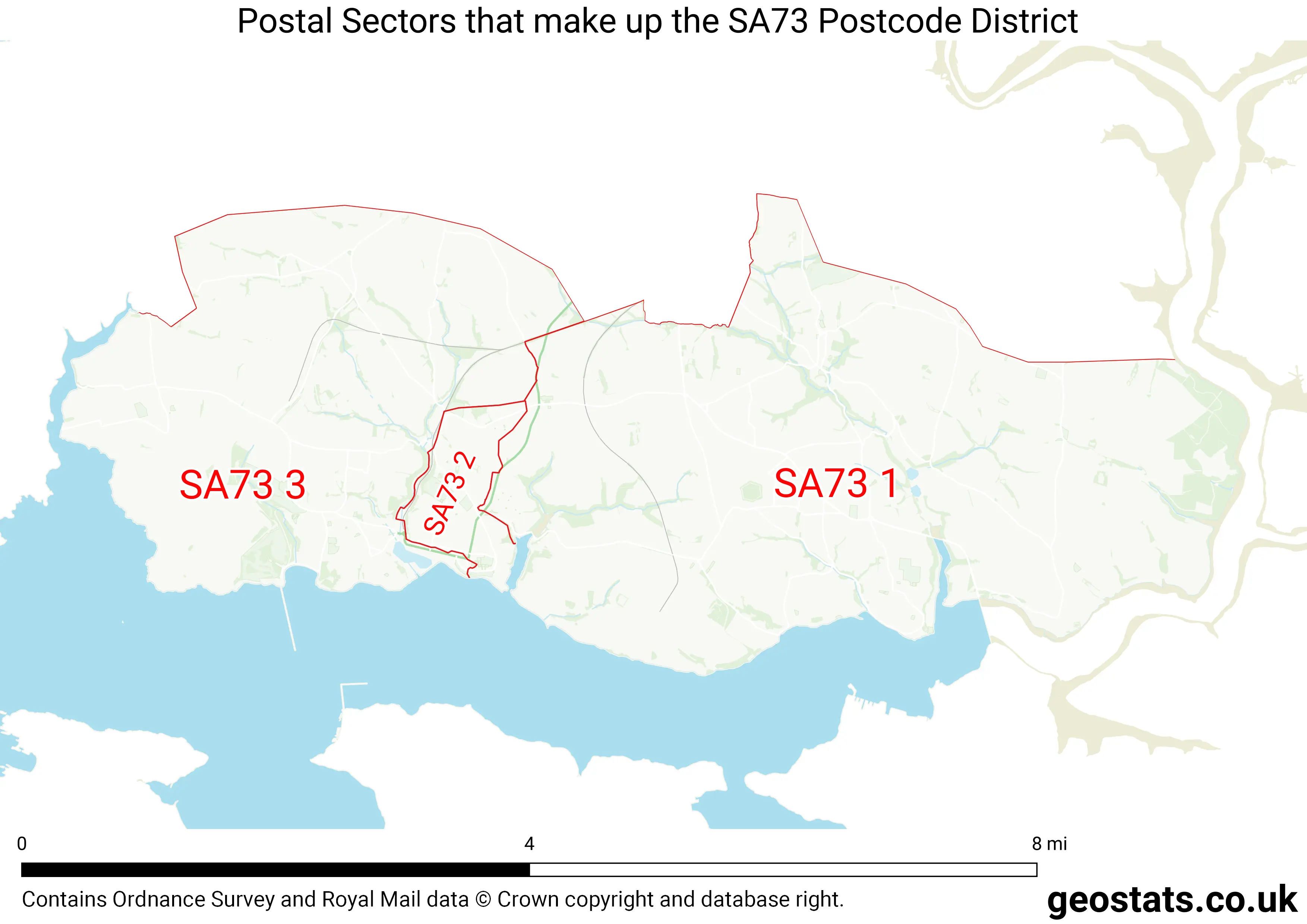 Map of the SA73  District