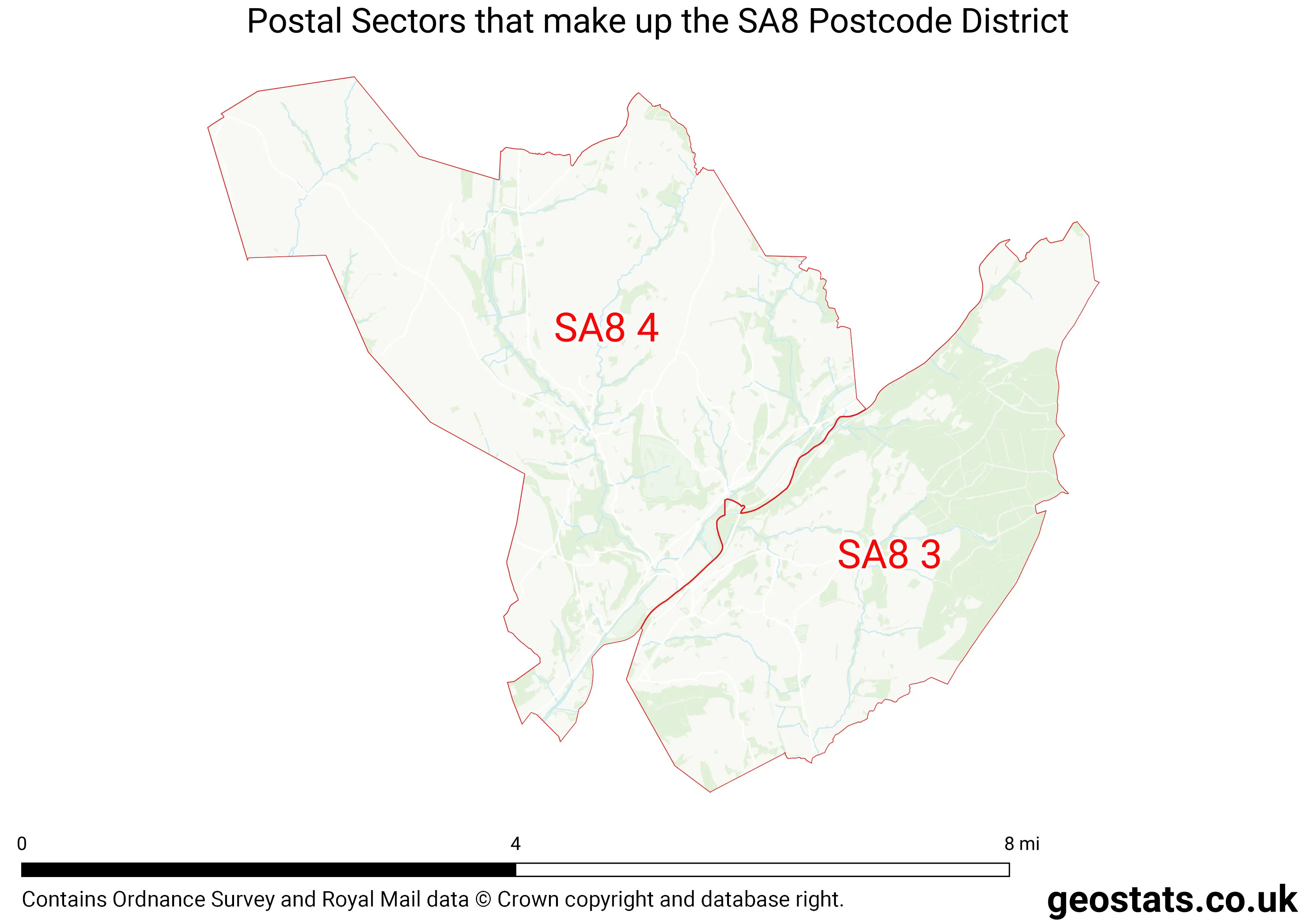 Map of the SA8  District