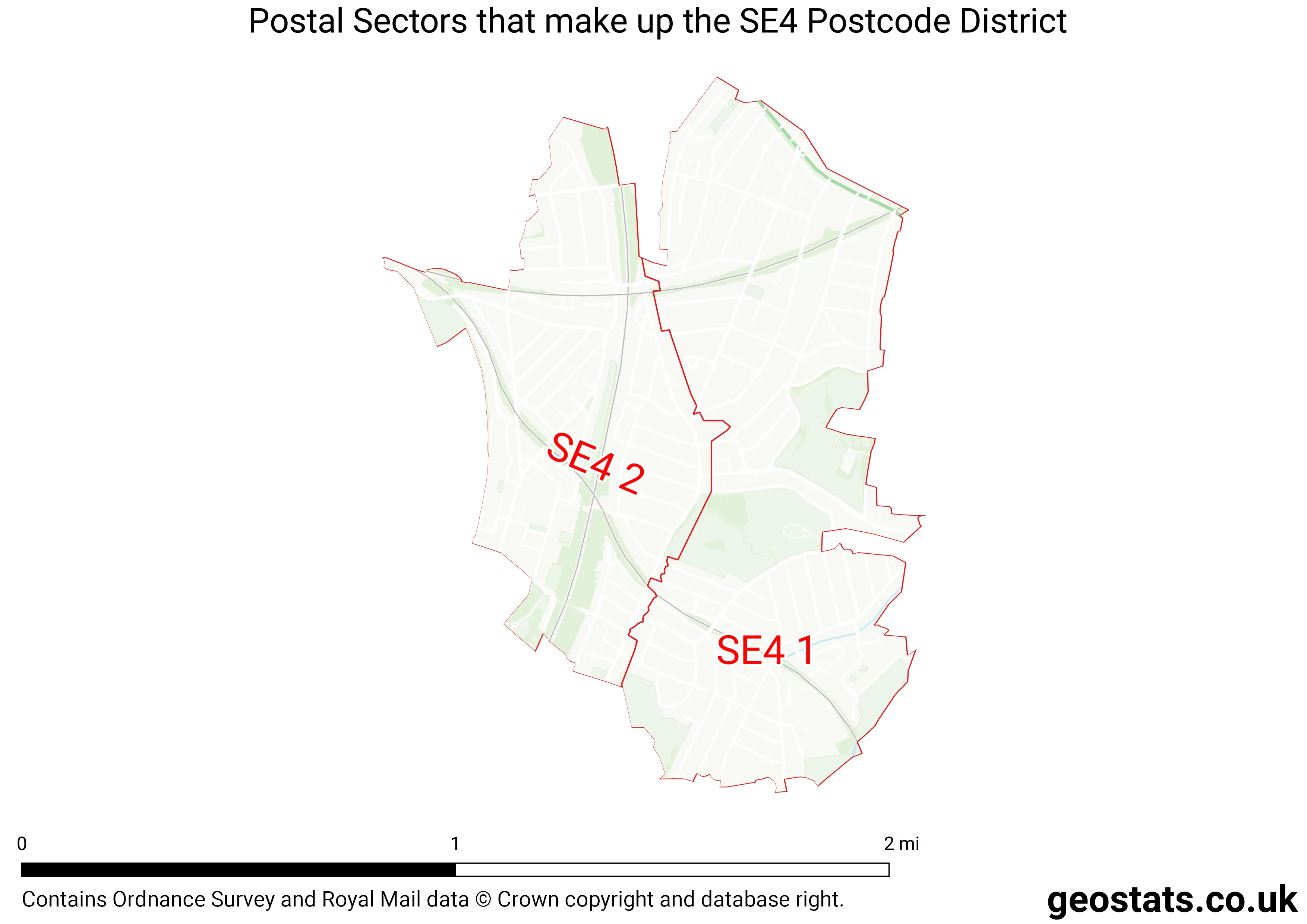 Map of the SE4  District