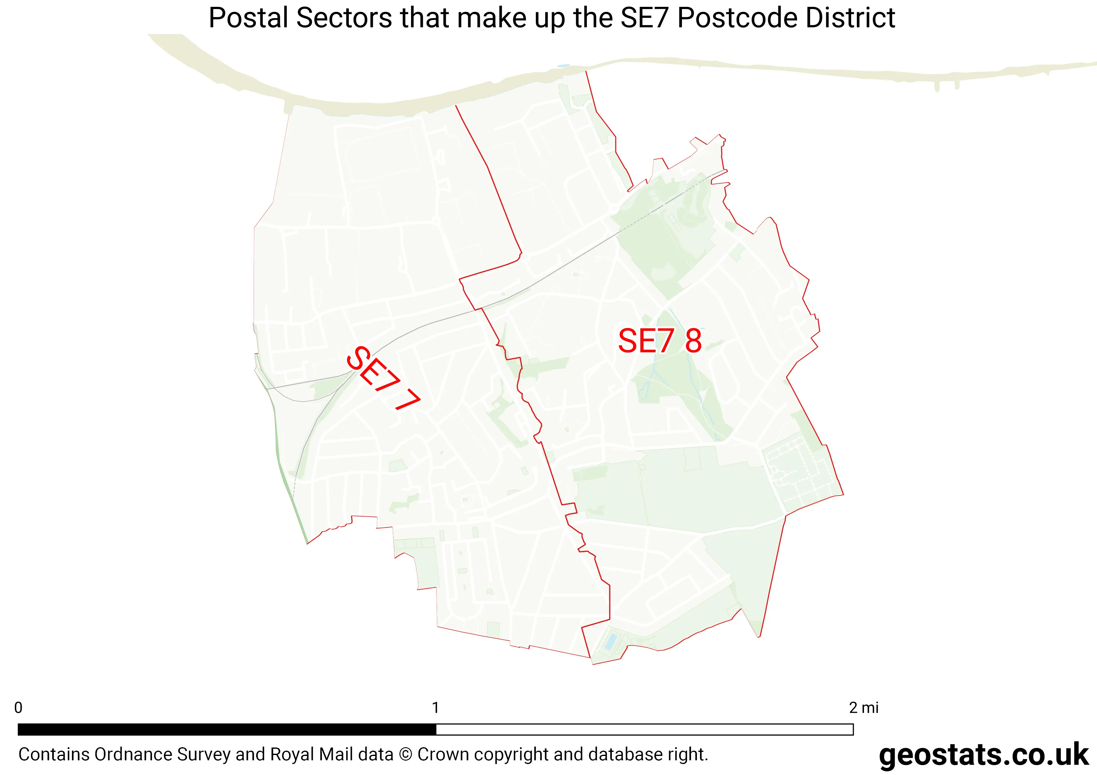 Map of the SE7  District