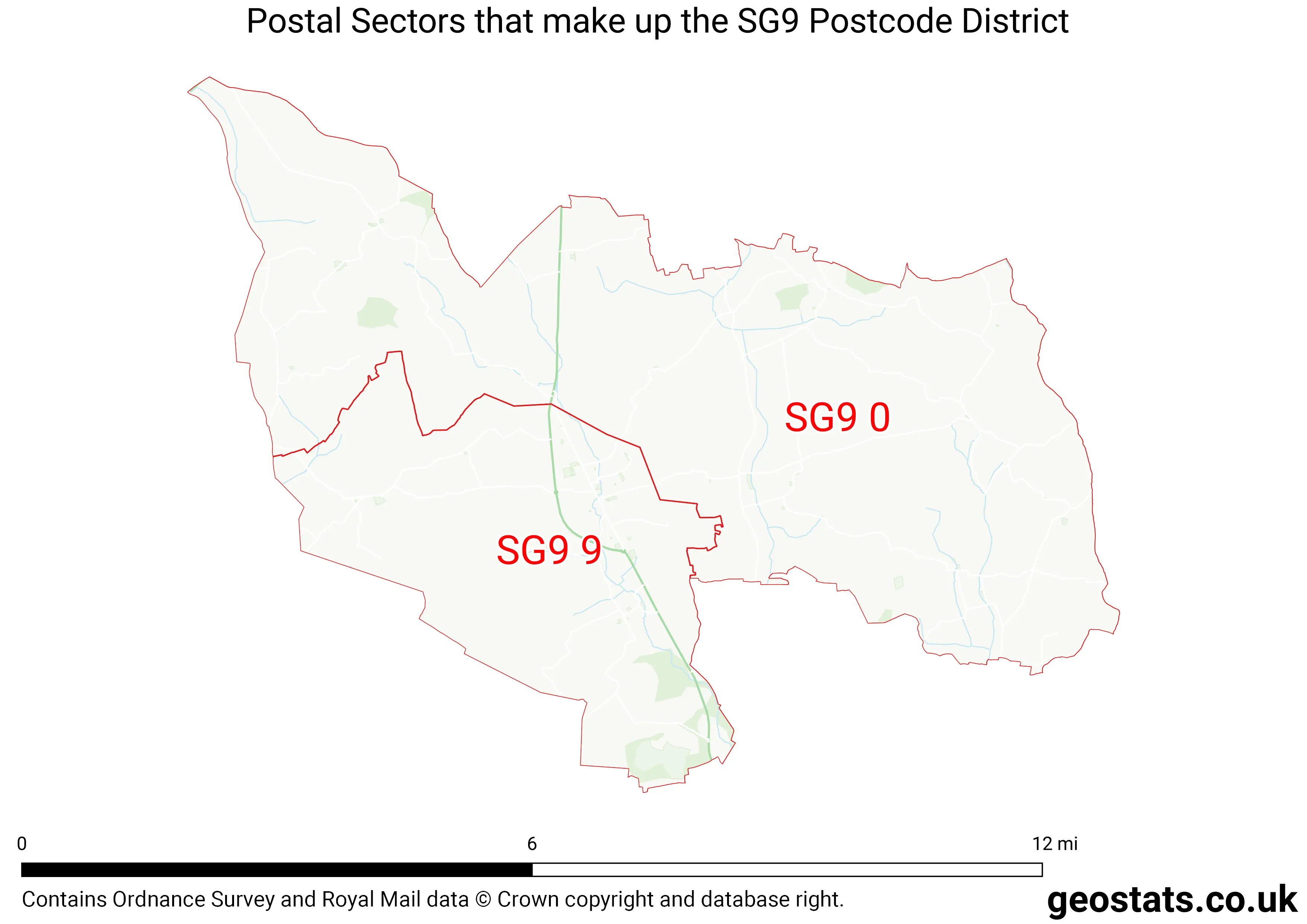 Map of the SG9  District