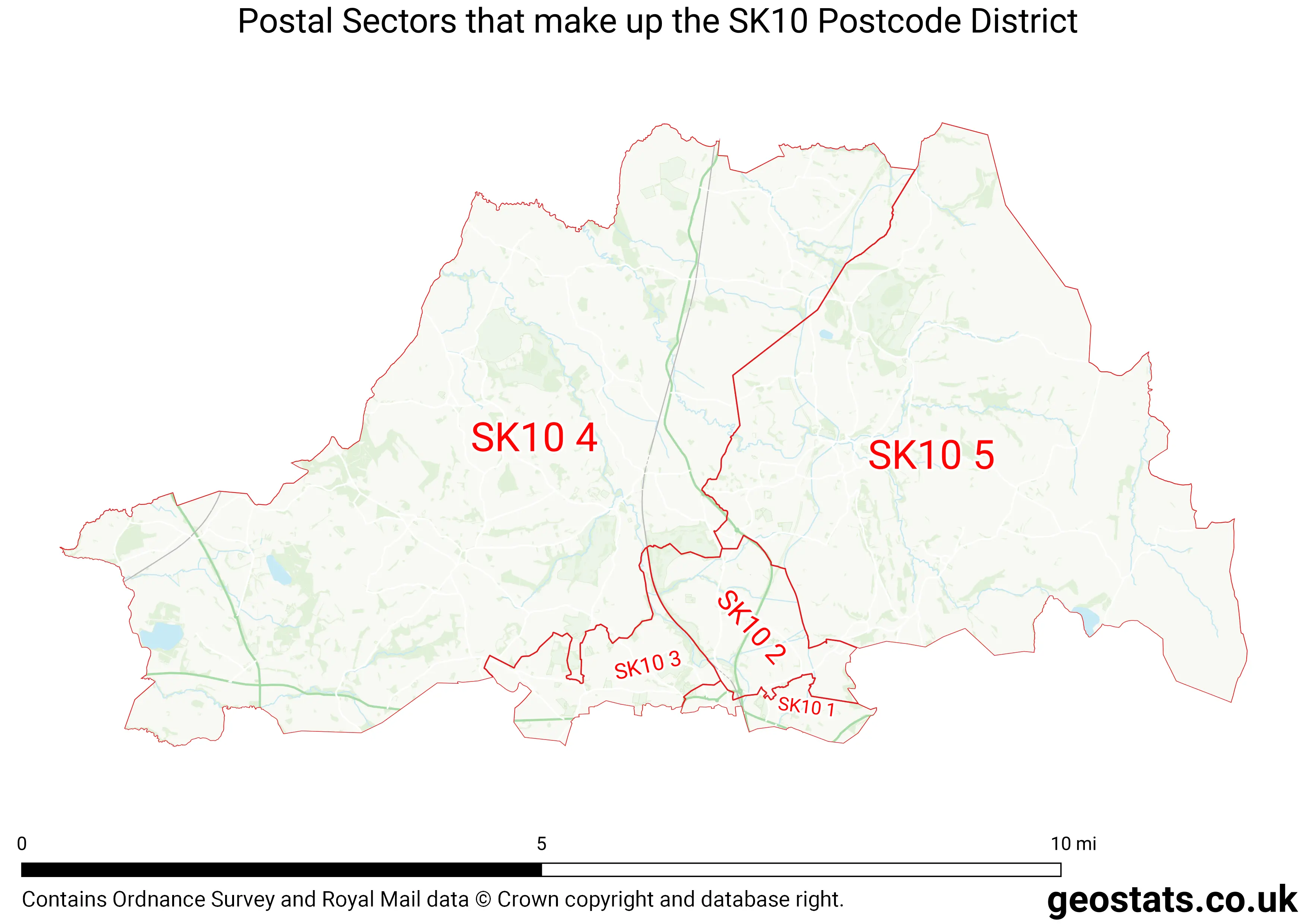 Map of the SK10  District