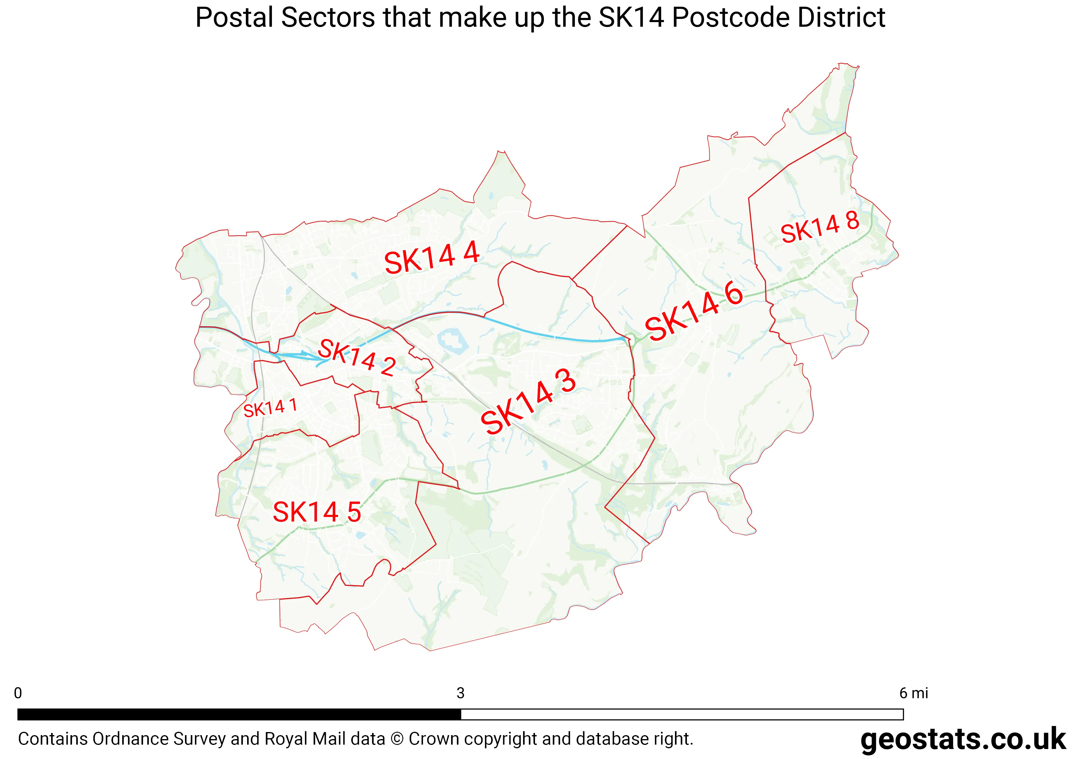 Map of the SK14  District