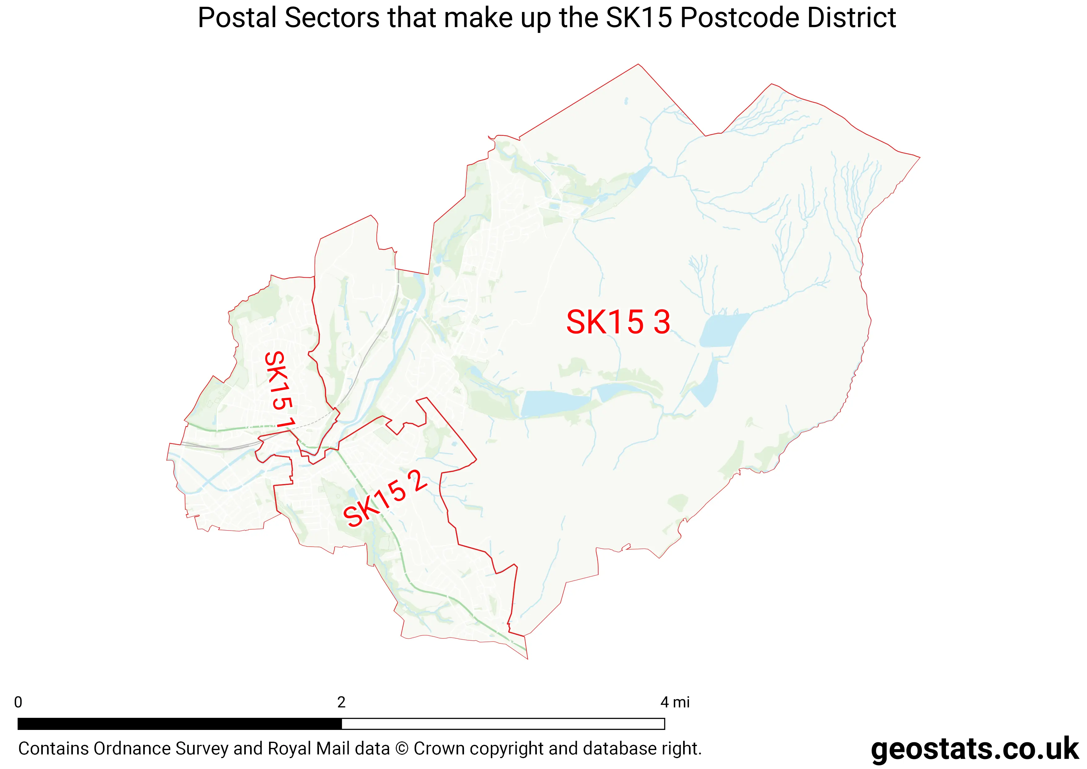 Map of the SK15  District