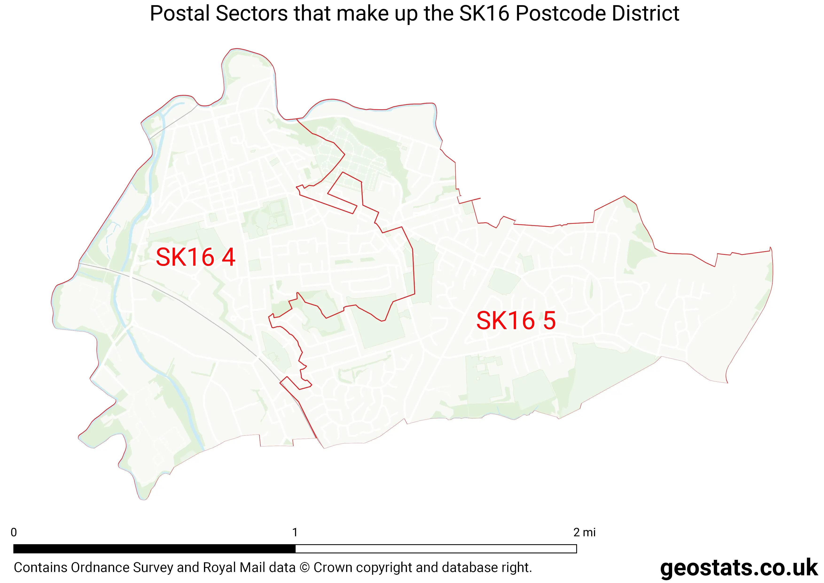 Map of the SK16  District