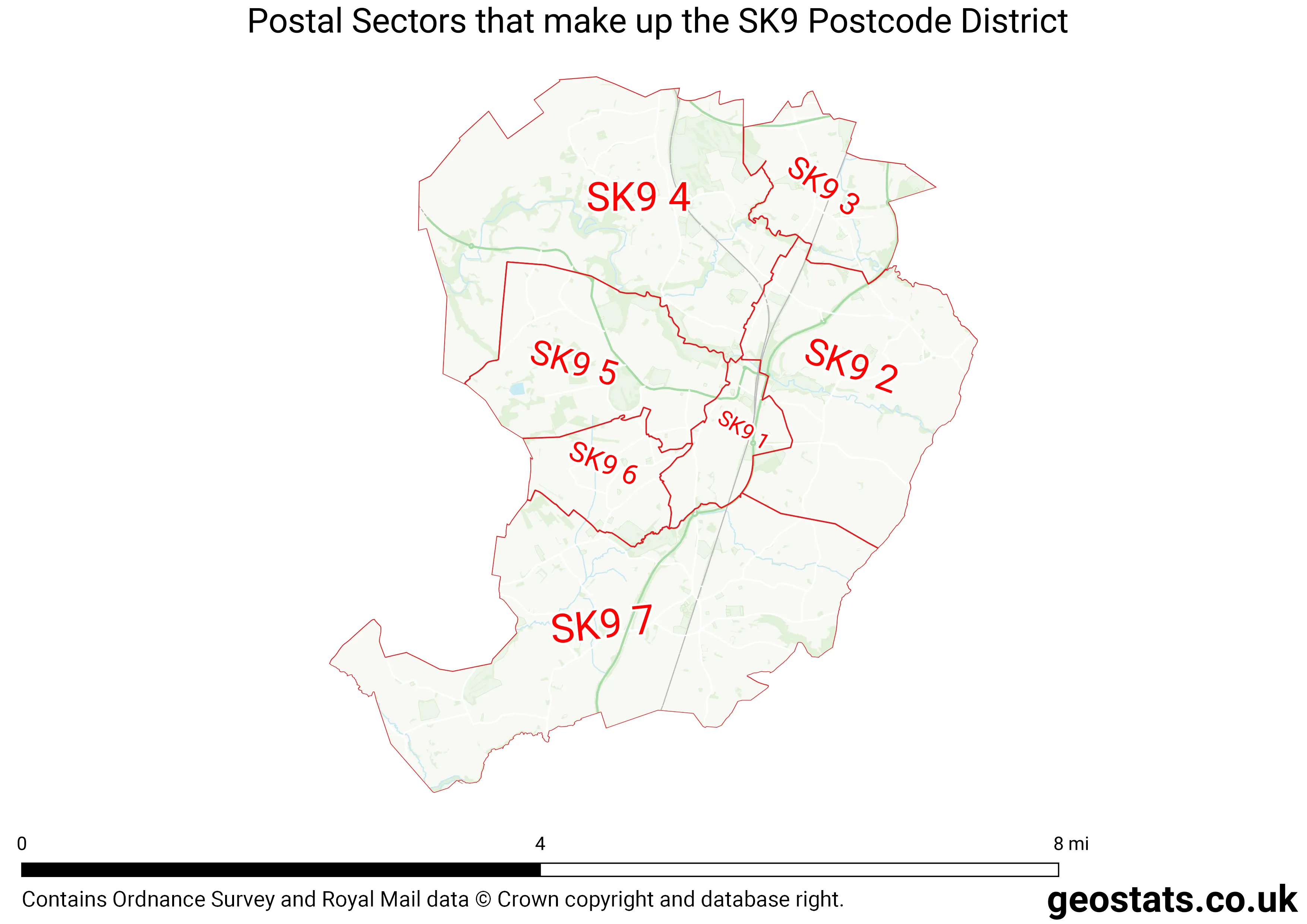 Map of the SK9  District