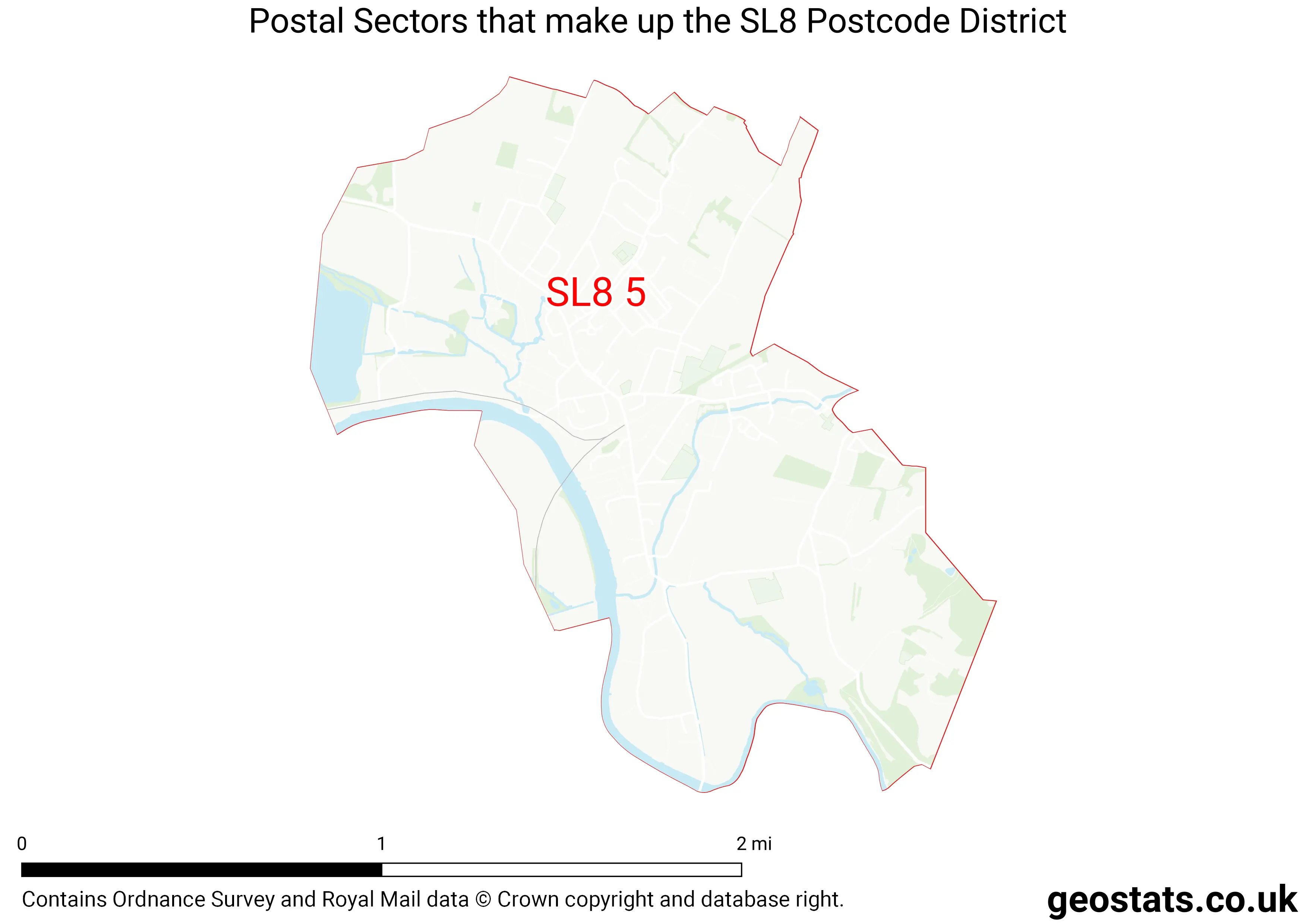 Map of the SL8  District