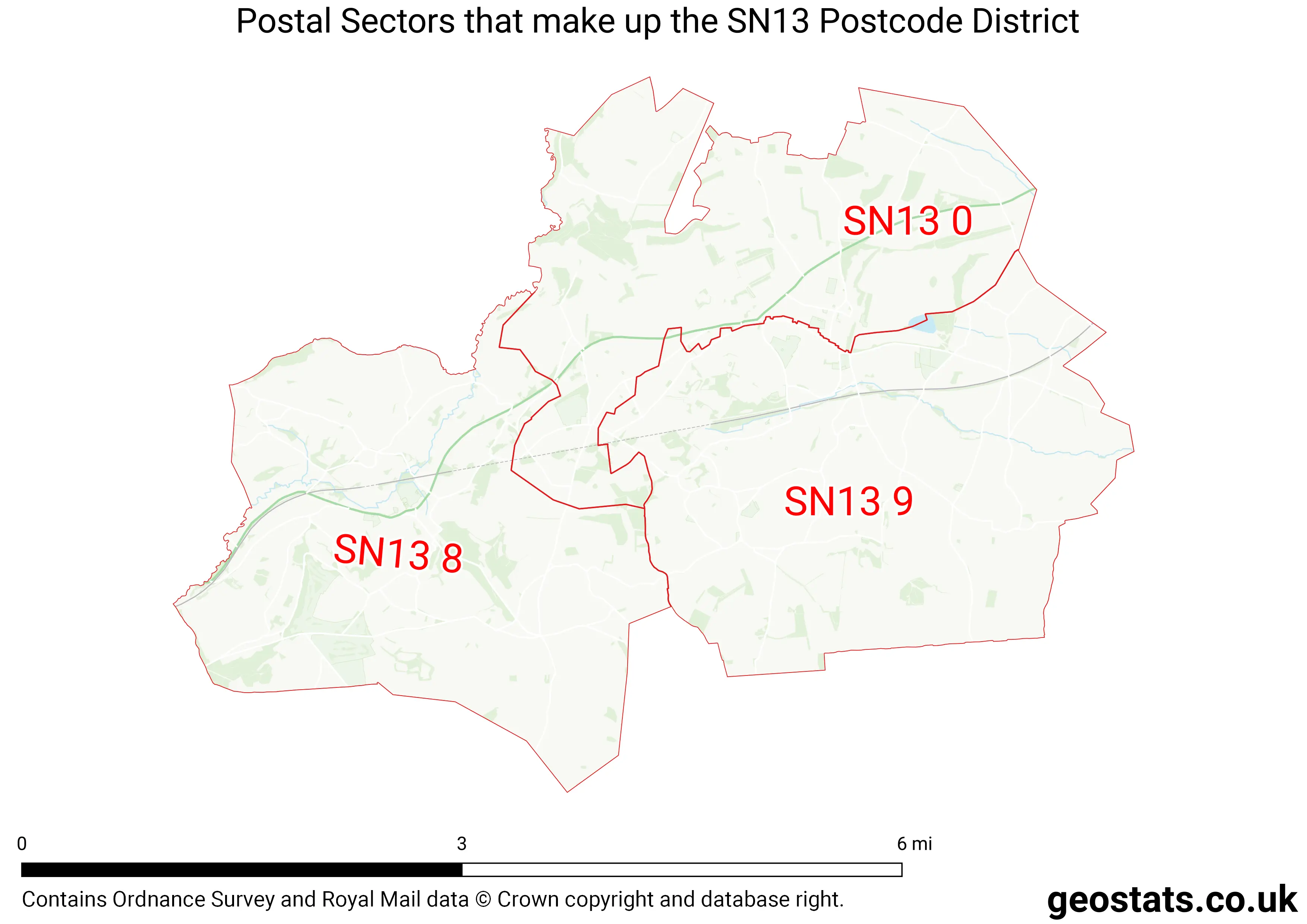 Map of the SN13  District