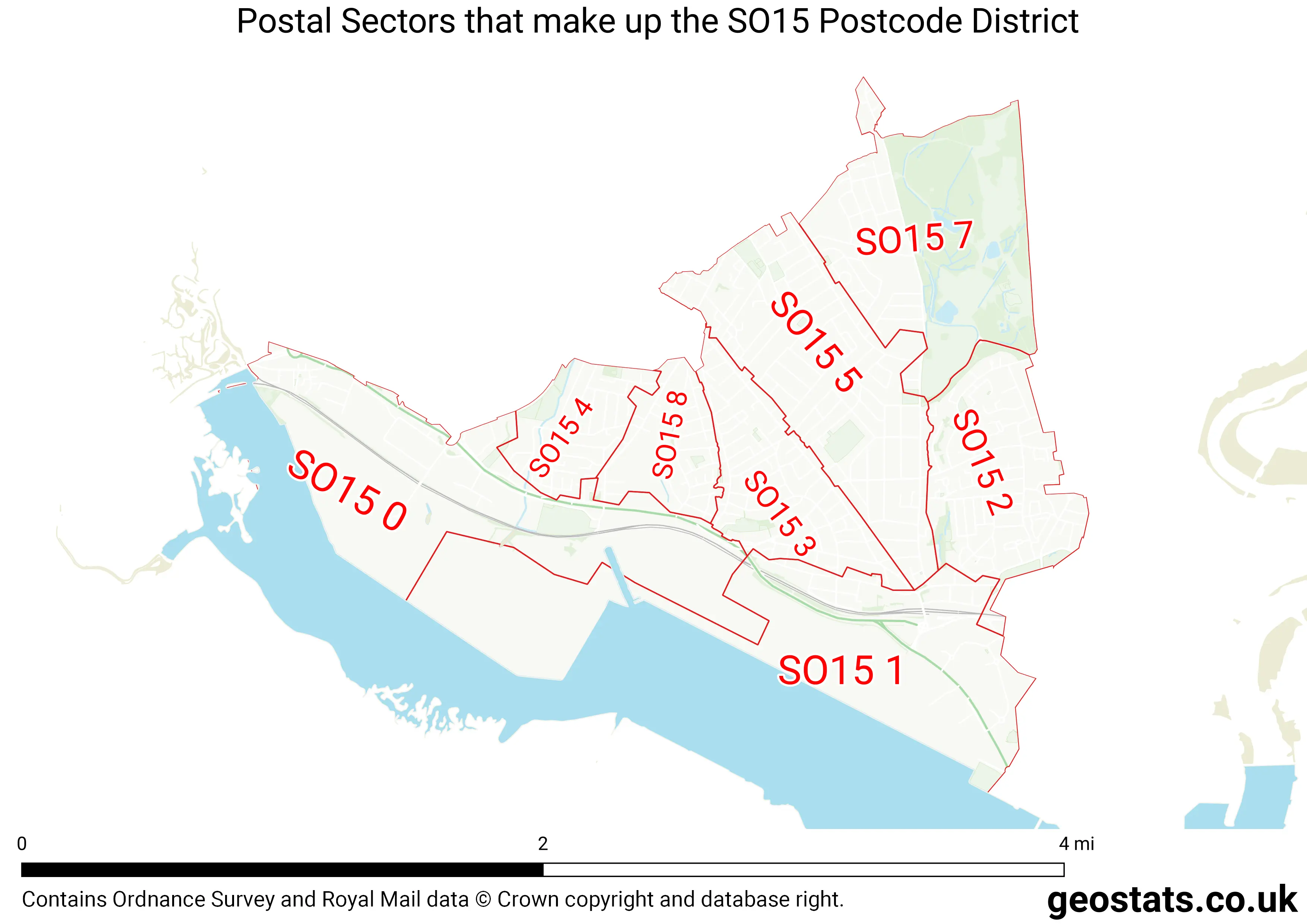 Map of the SO15  District