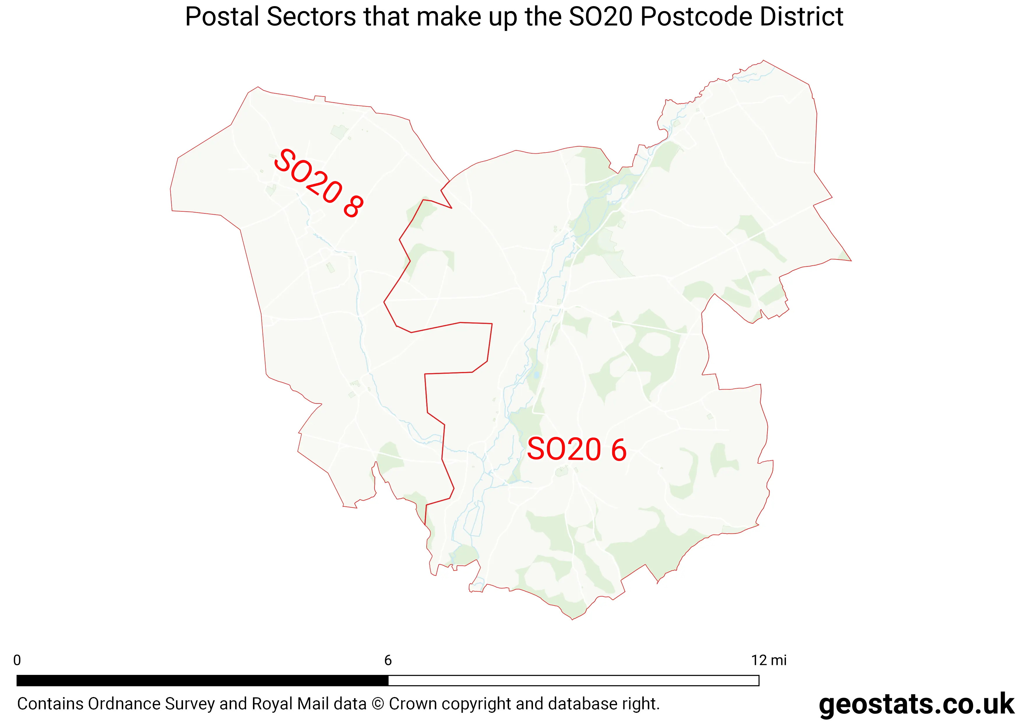 Map of the SO20  District