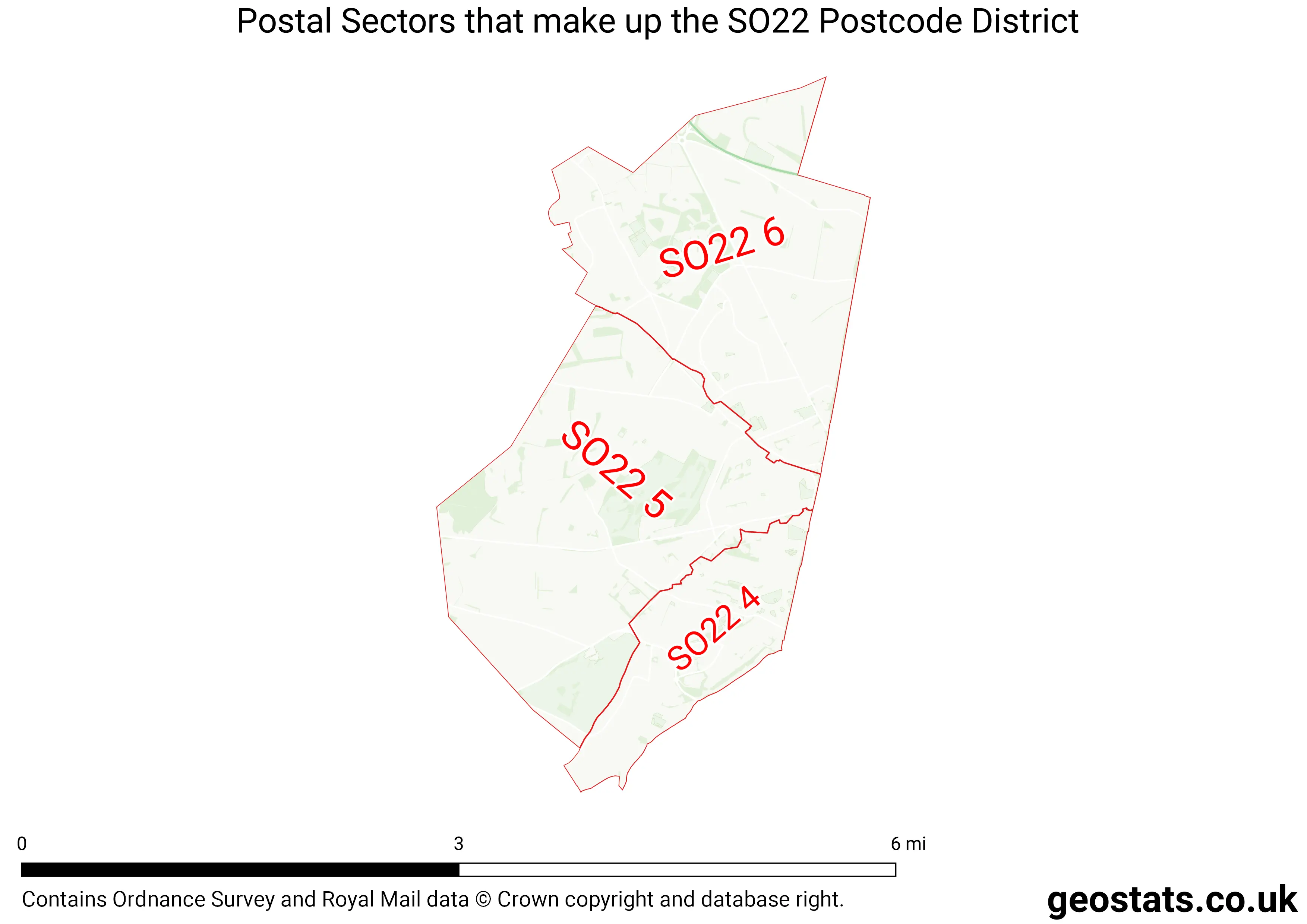 Map of the SO22  District