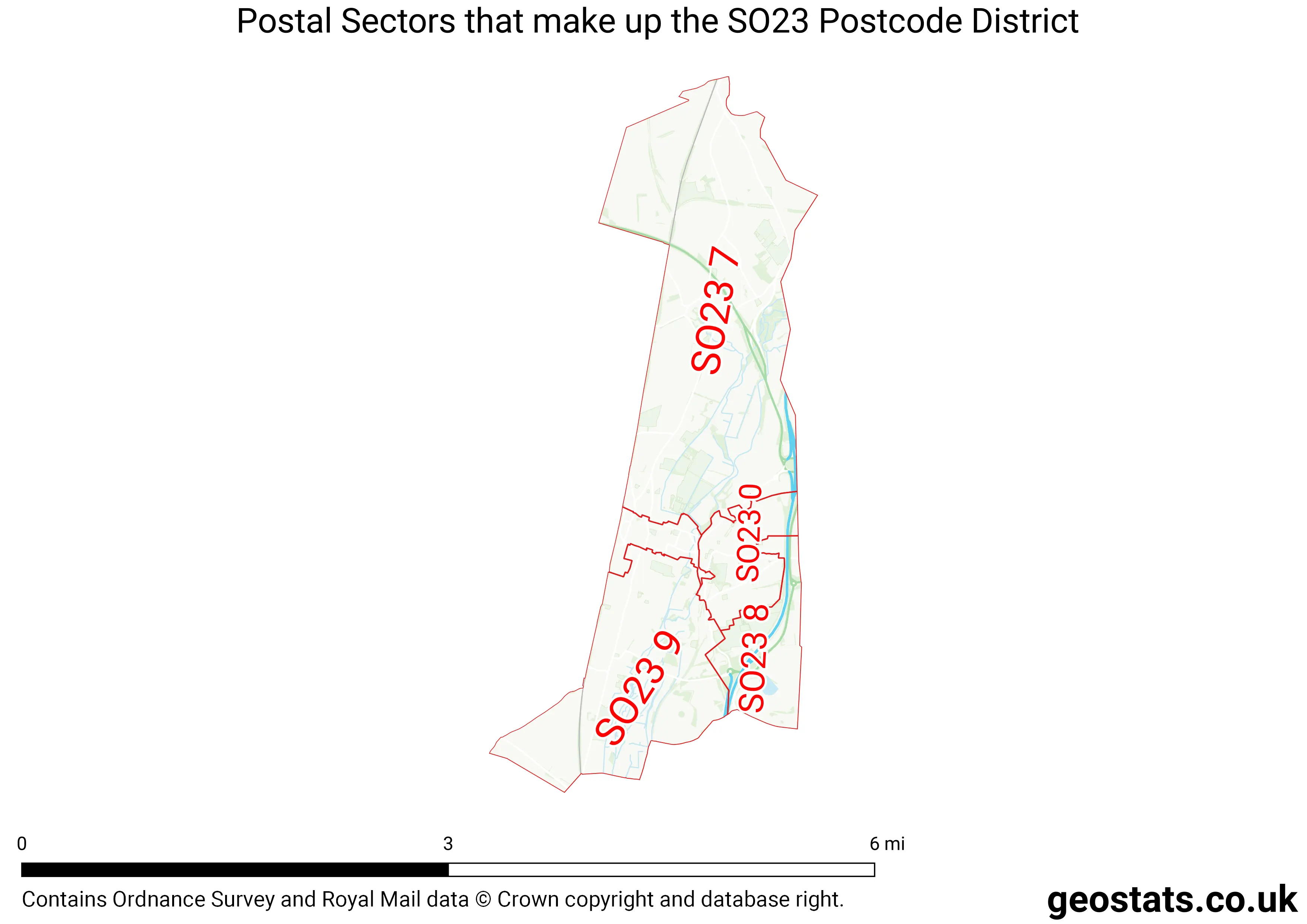 Map of the SO23  District